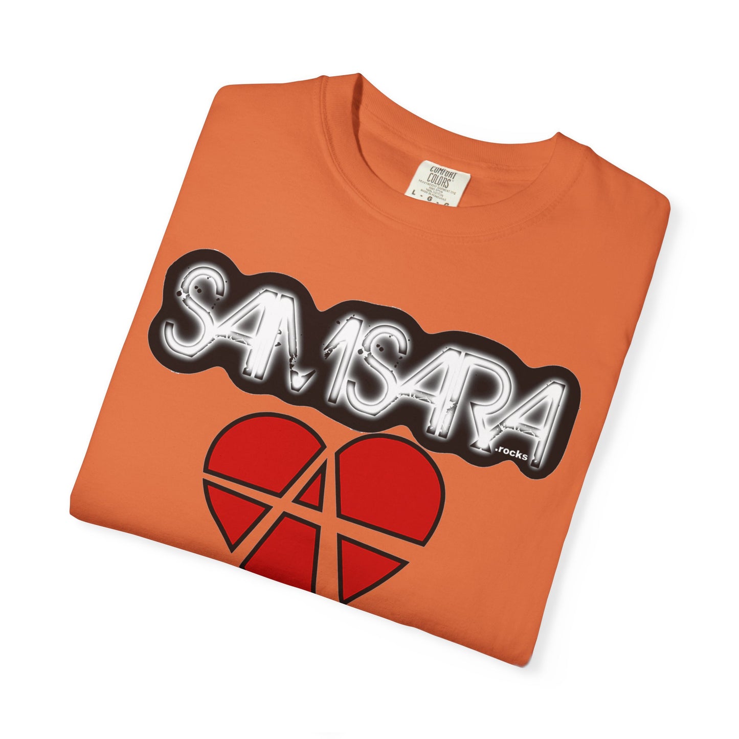 Samsara Heart Permanent Damage Unisex T-Shirt, Trendy Graphic Tee, Streetwear Style, Casual Apparel, Perfect for Music Festivals, Unique Gift Idea