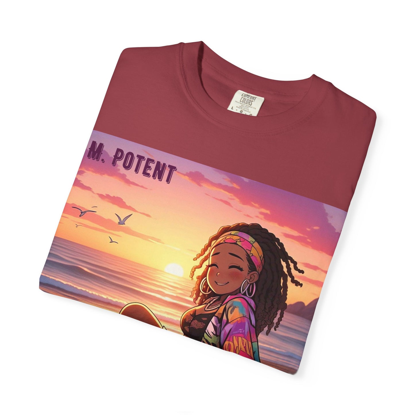 'Now You're Speaking My Language' by M. Potent, Beach Vibes Unisex Garment-Dyed T-shirt, Summer Apparel, Chill T-shirt, Vacation Wear, Perfect Gift for Sun Lovers, Graphic Tee