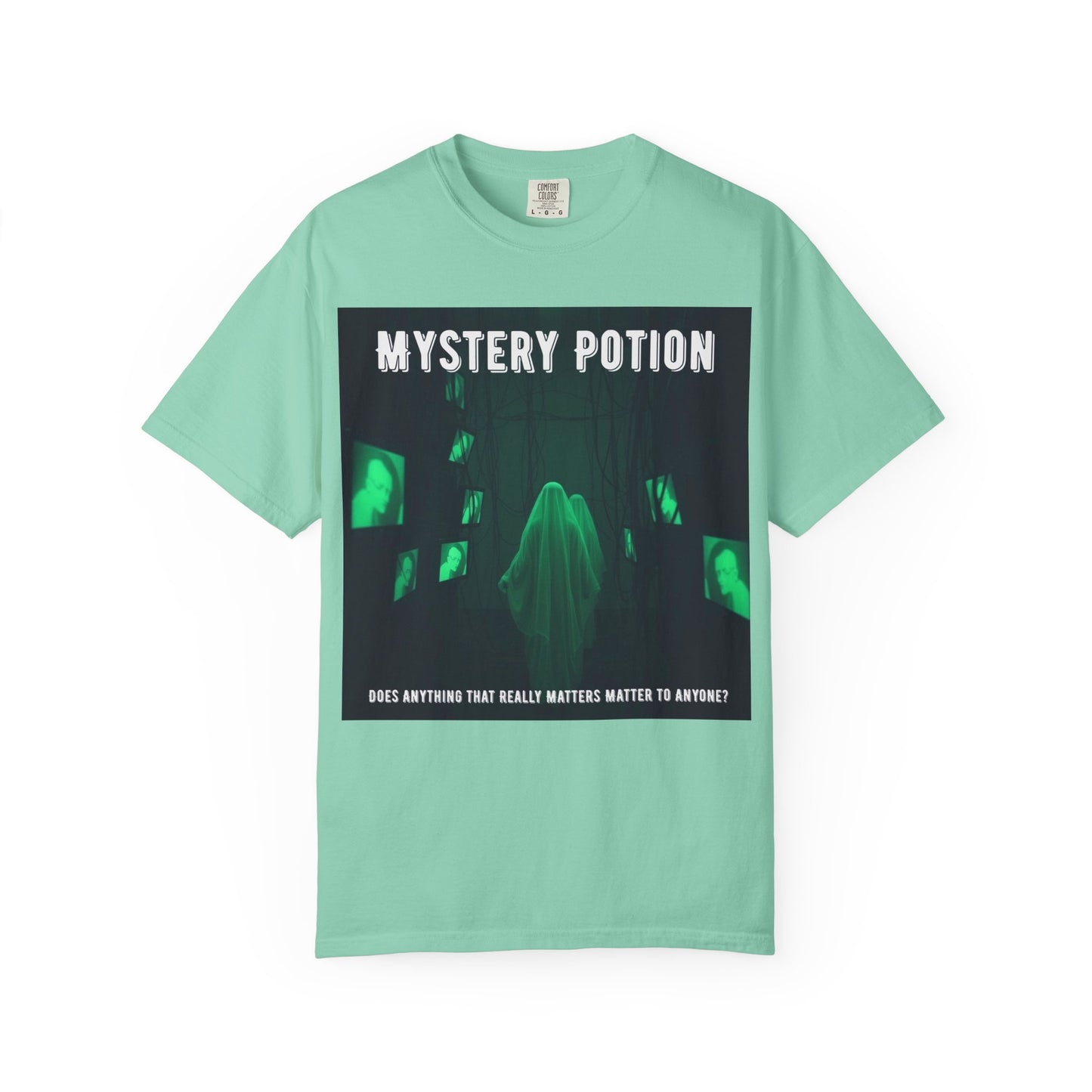 Mystery Potion Unisex T-Shirt | Ghostly Vibe | Perfect for Halloween, Gifts, or Casual Wear, Unique Tee, Spooky Apparel, Graphic Shirt