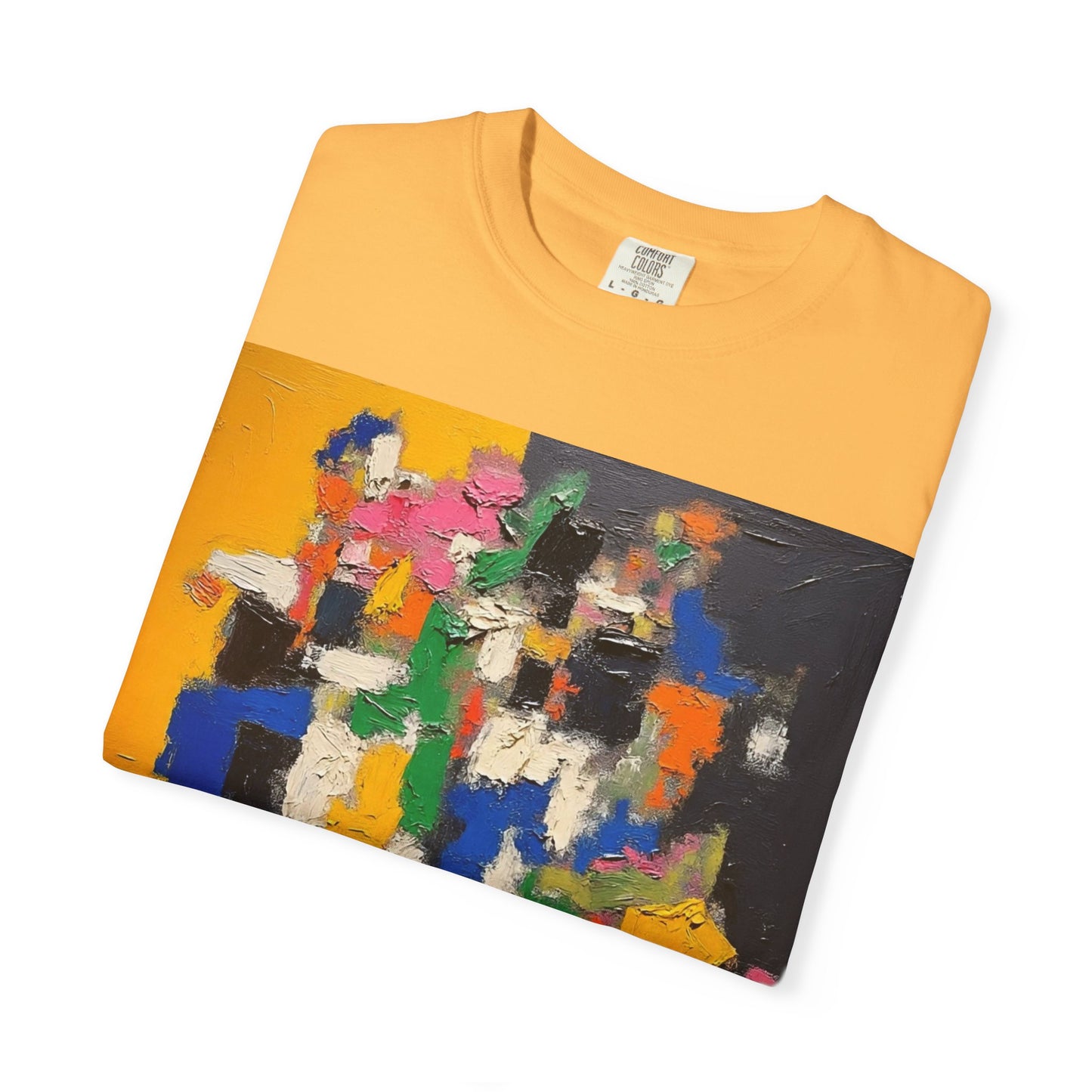 Vibrant Abstract Art Unisex T-Shirt, Colorful Graphic Tee, Casual Wear, Trendy Gift for Art Lovers, Perfect for Summer Festivals