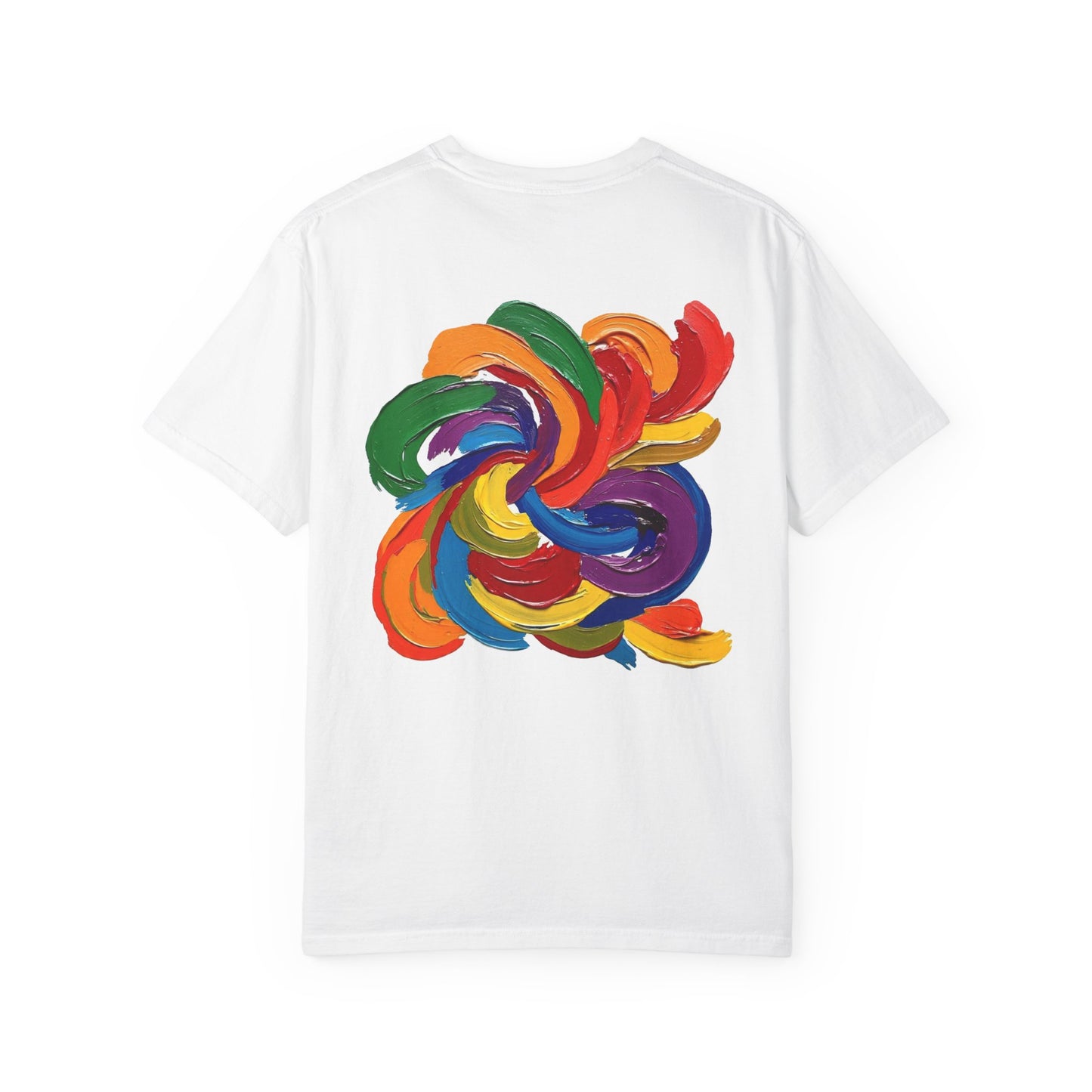Colorful Swirl Unisex T-Shirt, Vibrant Art Tee, Casual Wear, Gift for Artists, Statement Shirt, Summer Outfit