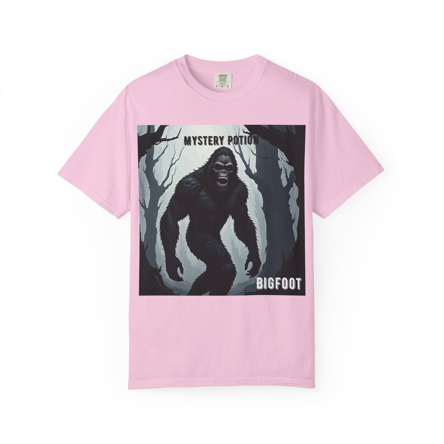 Bigfoot by Mystery Potion T-shirt, Unisex Statement Tee, Gift for Nature Lovers, Outdoor Adventure Shirt, Fun Graphic Tee