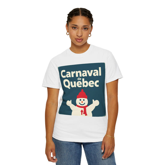 Quebec Carnaval Unisex T-Shirt, Winter Festival Tee, Handmade Vacation Souvenir, Holiday Gift Apparel, Quebec Celebration Shirt