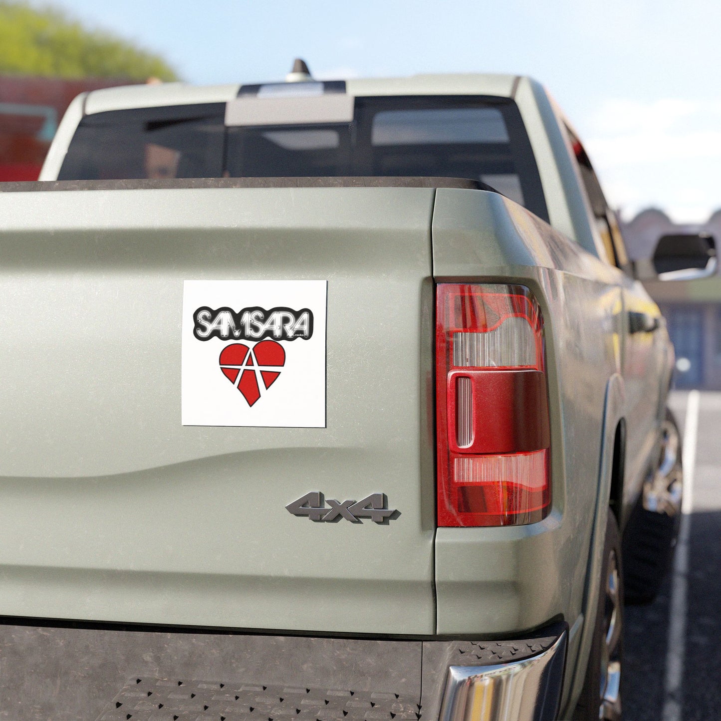 'Samsara Rocks Anarchy Heart Logo' Car Magnets, Auto Decor, Unique Gifts, Retro Style Magnets, Car Accessories, Love Symbols, Perfect for Road Trips