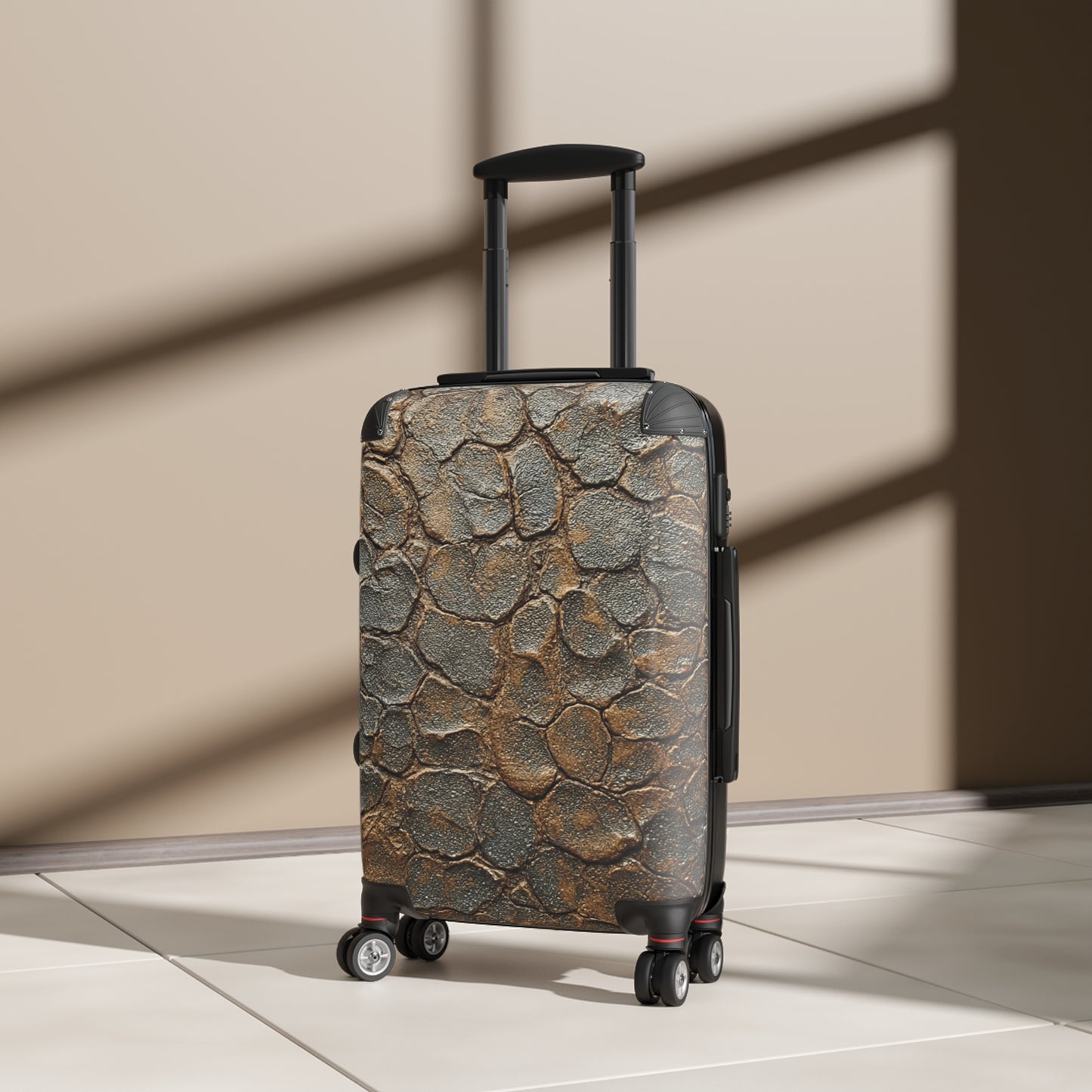 T-Rex Leather Rustic Design Suitcase, Travel Luggage for Dinosaur Hunters, Unique Carry-On, Stylish Baggage, Adventure Essentials, Gift for Travelers, Vacation Gear