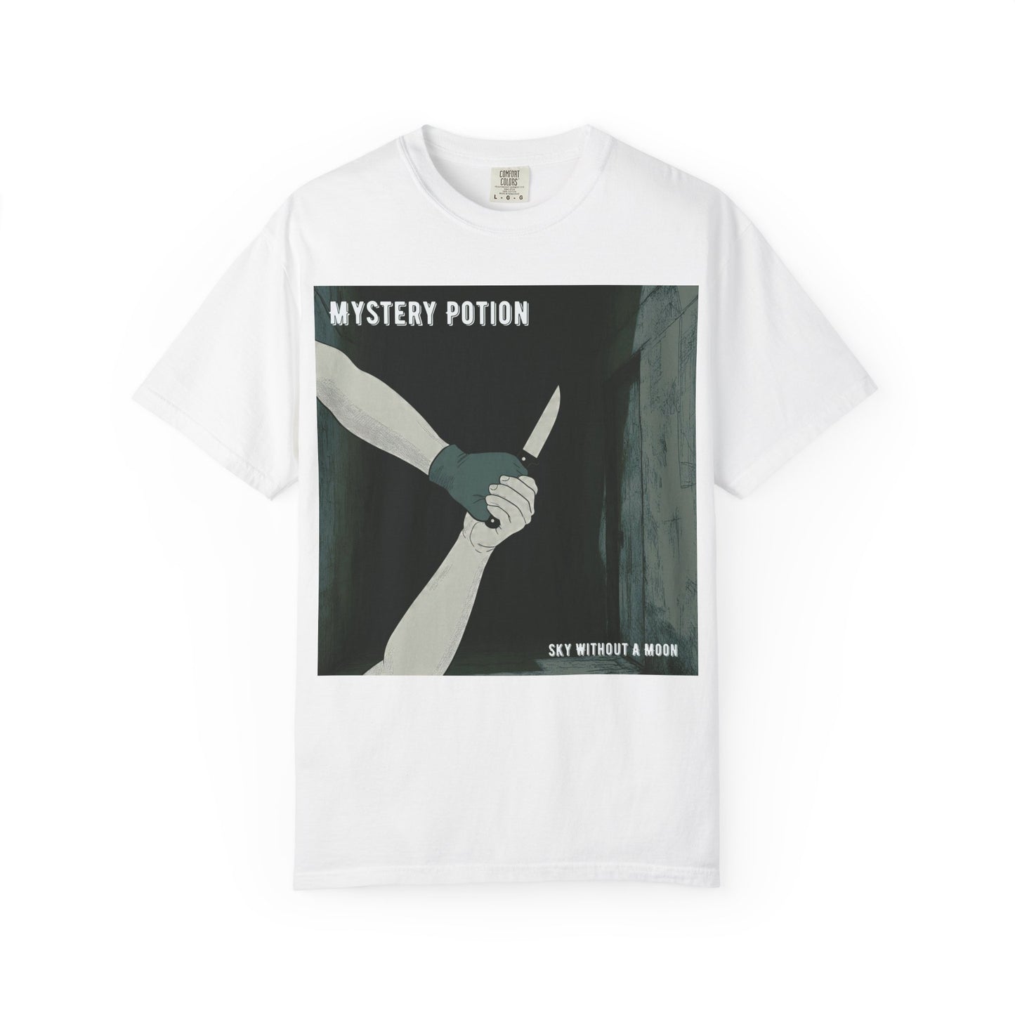 'Sky Without A Moon' by Mystery Potion Graphic Tee | Unisex Casual Wear, Artistic T-shirt, Unique Gift for Friends, Street Style Fashion, Gift for Occasions