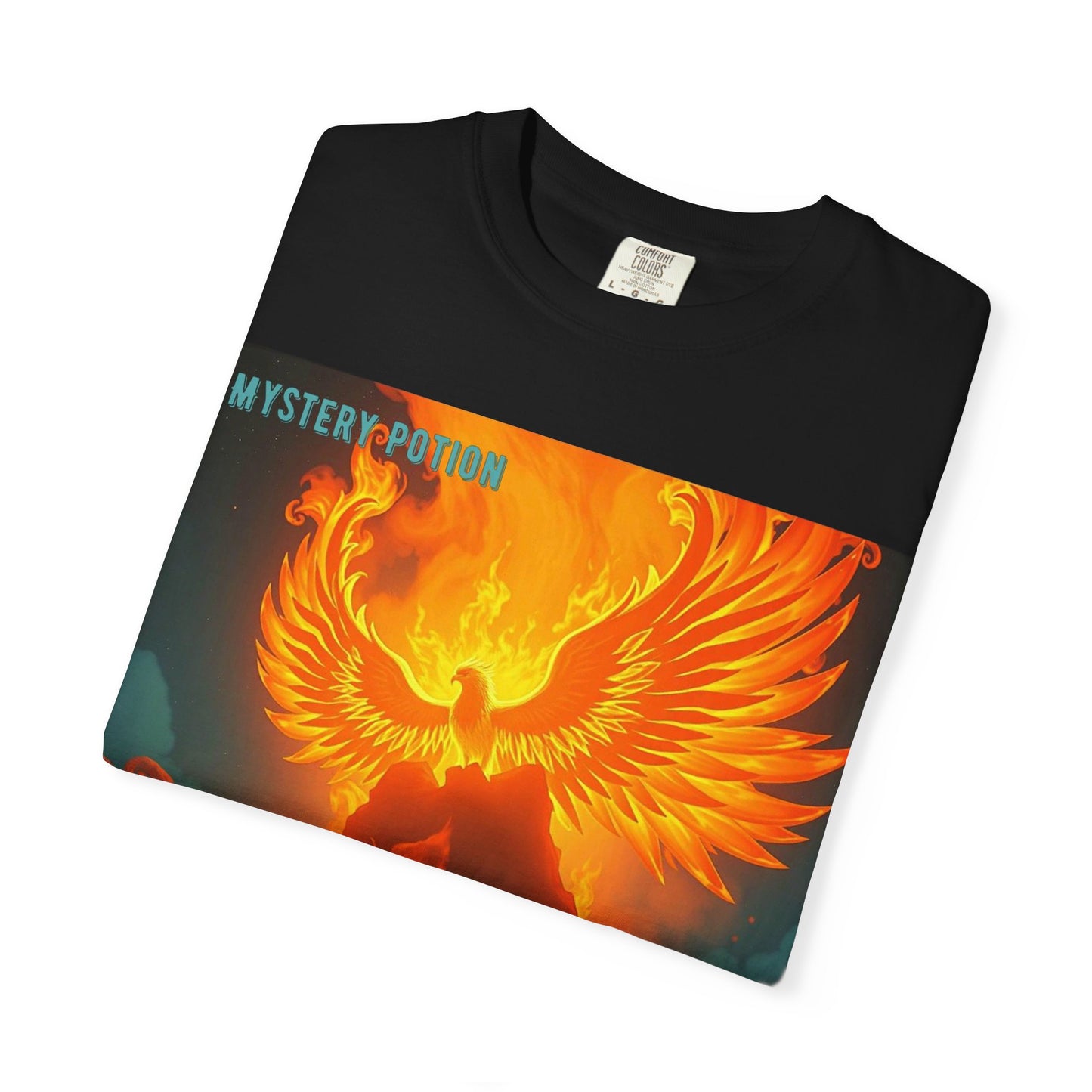'Blessed With Pure Awesomeness' Mystery Phoenix Graphic Unisex T-shirt, Cool Casual Wear, Unique Gift for Nature Lovers, Birthday, Summer Event, Spiritual Design