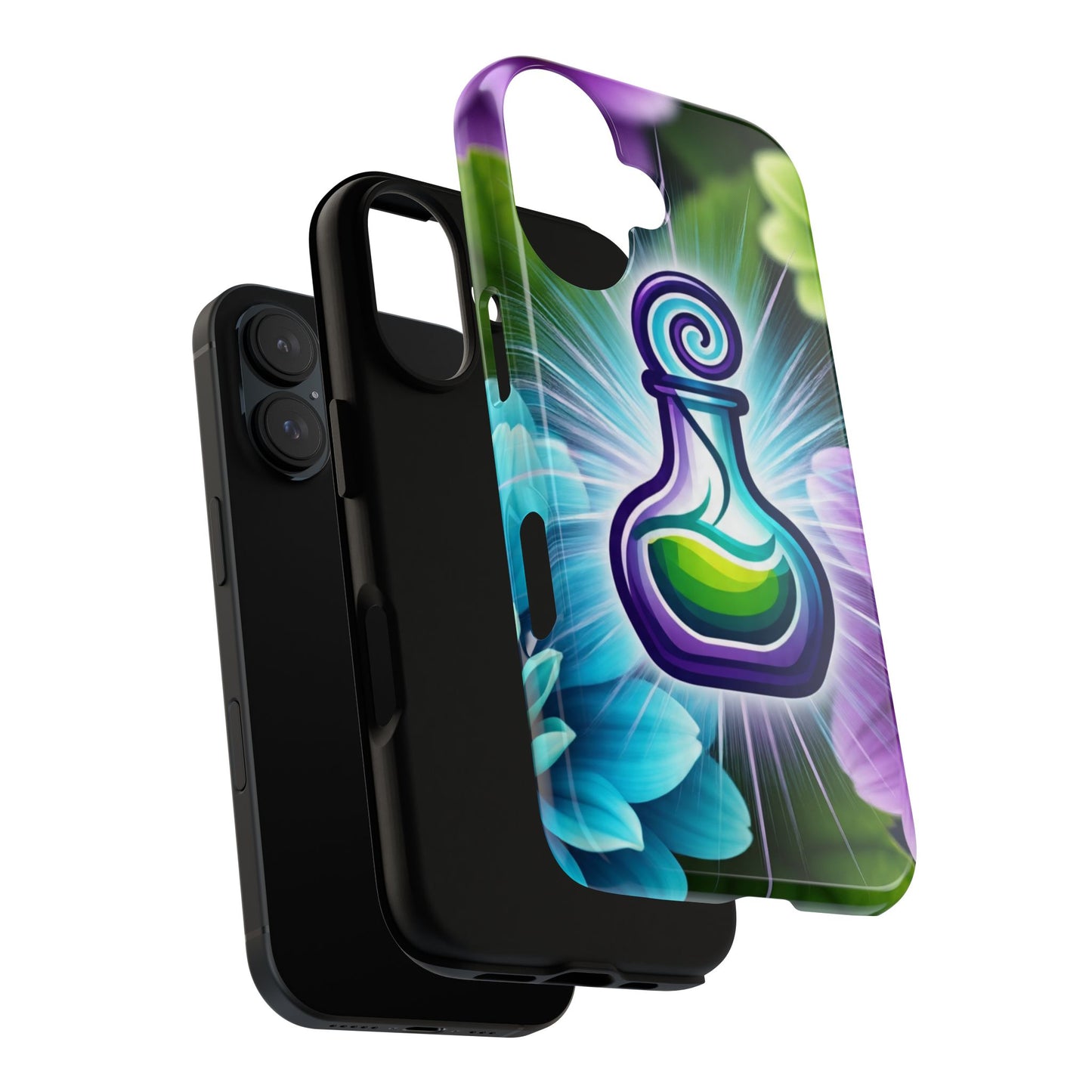 Vibrant Potion Phone Case, Tough Cases for Gamers, Colorful Cell Phone Cover, Unique Gift for Friends, Magical Phone Accessories