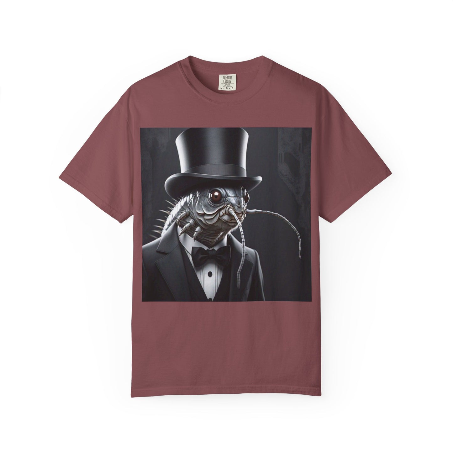Whimsical Silver Fish Gentleman T-shirt | Fun Gift for Aquatic Lovers, Unique Humor Shirt, Casual Wear, Creative Outfit