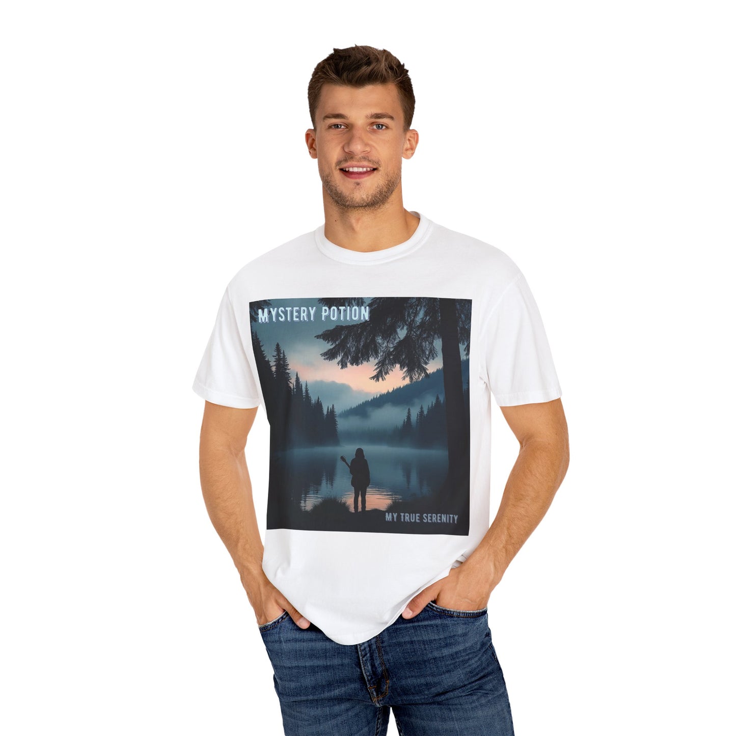 'My True Serenity' by Mystery Potion Unisex T-Shirt | Nature Lover Gift, Outdoor Adventure Tee, Casual Everyday Wear, Unique Graphic Shirt, Cozy and Stylish