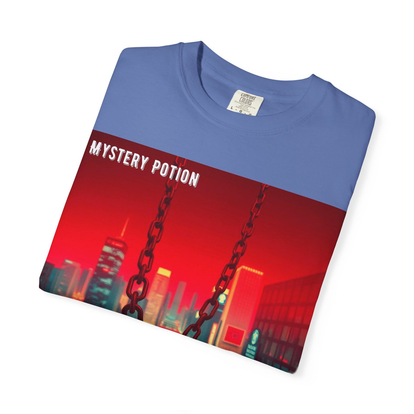Mystery Potion Urban T-Shirt, Retro Graphic Tee, Unisex Streetwear, Casual Wear, Gift for Art Lovers, Music Festival Apparel