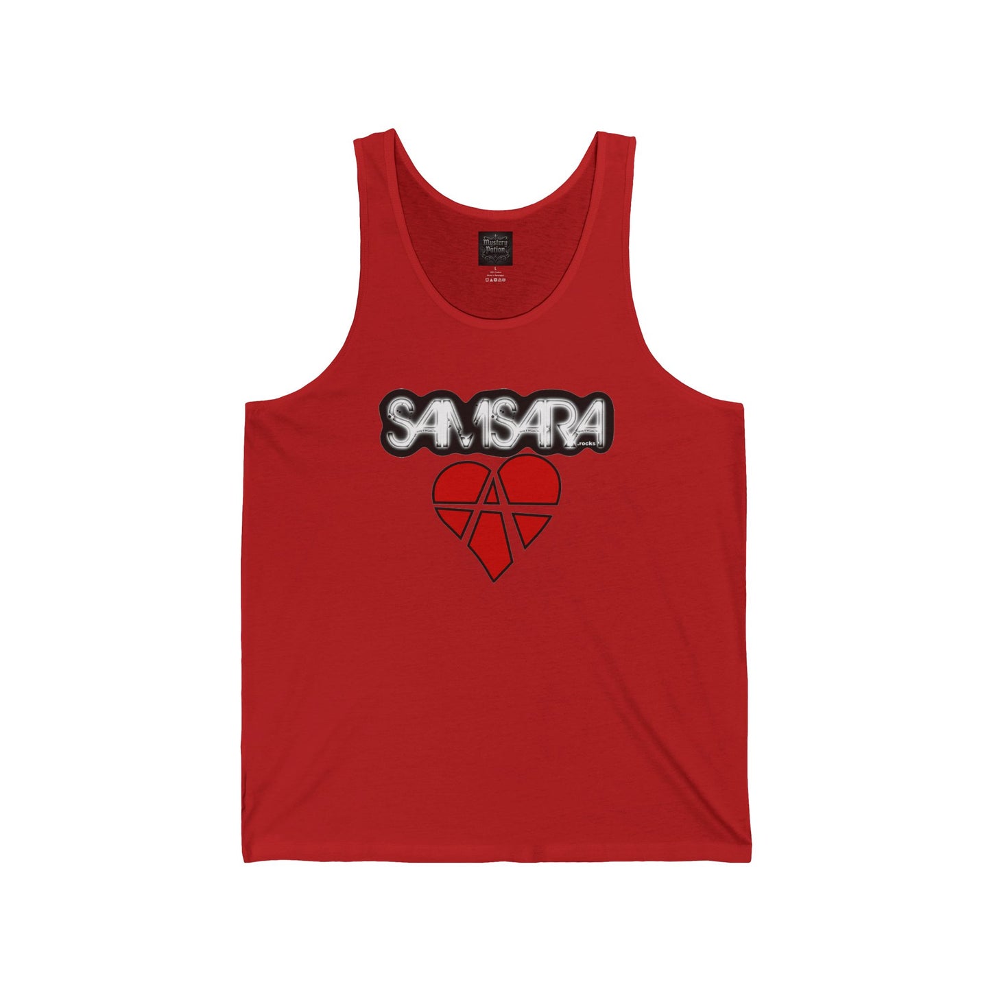 Samsara Rocks Love Unisex Tank, Cool Graphic Shirt, Music Lover Gift, Casual Summer Wear, Festival Apparel, Band Merchandise