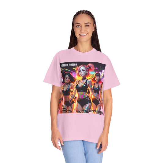 Mystery Potion Unisex T-Shirt, Trendy Graphic Tee for Women, Summer Festival Shirt, Edgy Streetwear, Gifts for Gamers, Cool Casual Wear