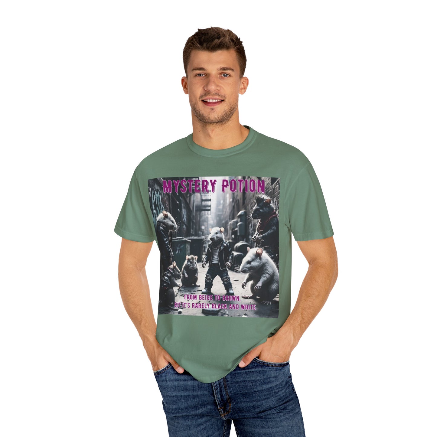 'From Beige to Brown, but it's Rarely Black and White' by Mystery Potion, Anti-Racism Statement Unique Graphic Tee, Mystery Potion's Unity in Diversity Unisex T-Shirt, Casual Wear, Festival Fashion, Summer Style