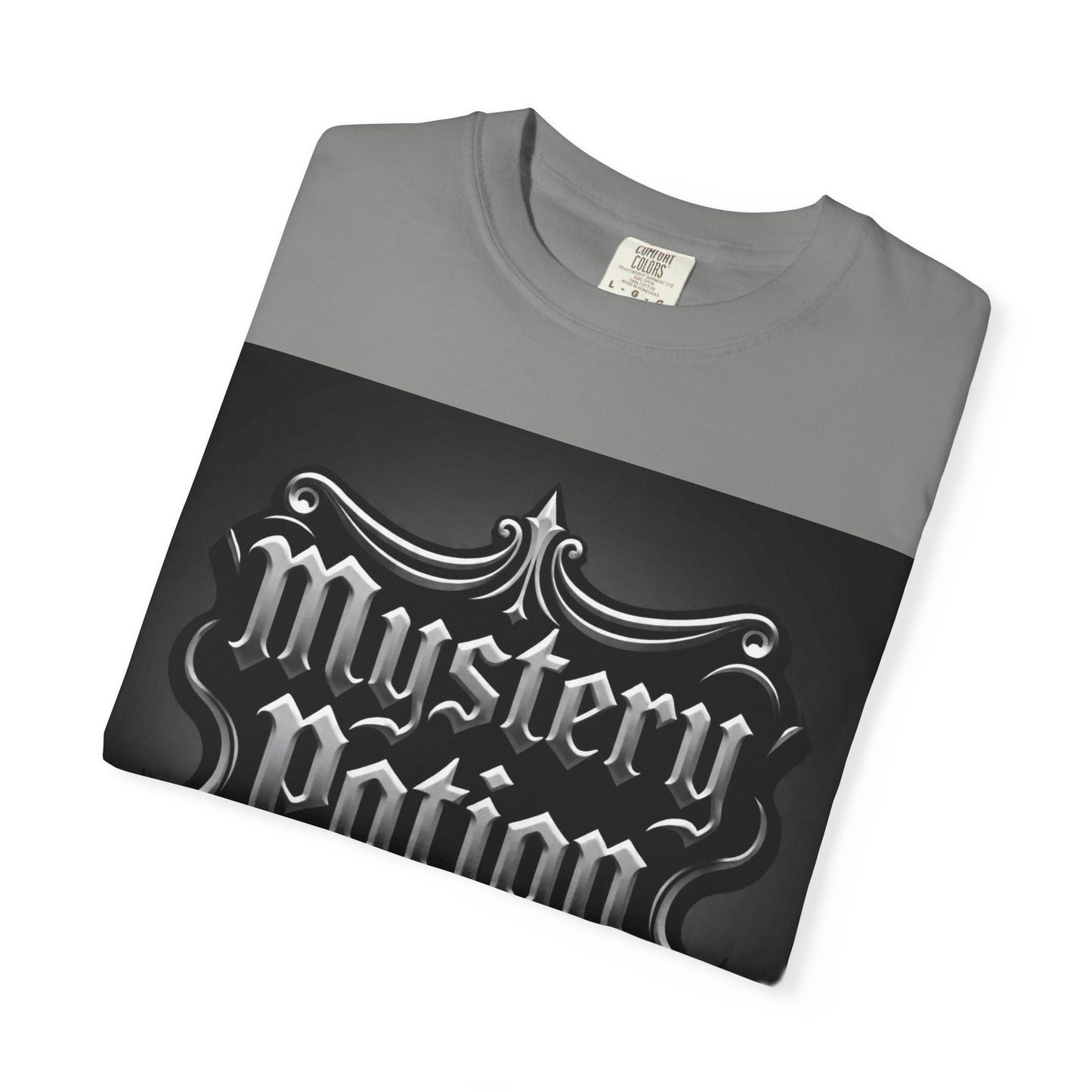 Mystery Potion Unisex Garment-Dyed T-shirt | Halloween Costume Shirt, Casual Wear, Themed Party Tee, Gift for Mystery Lovers