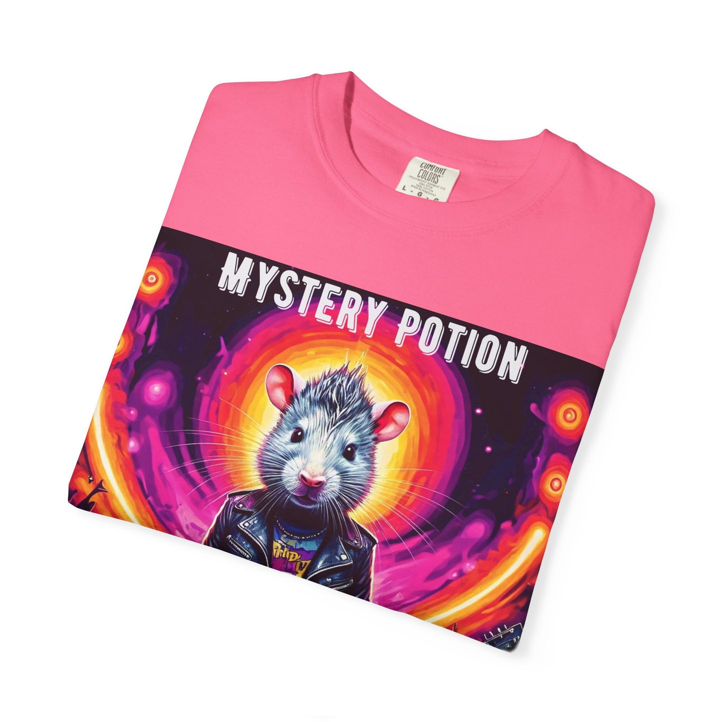 Mystical Hamster Graphic Tee | Unisex Edgy T-Shirt, Perfect for Festivals, Concerts, Gifts, Casual Wear, and Parties