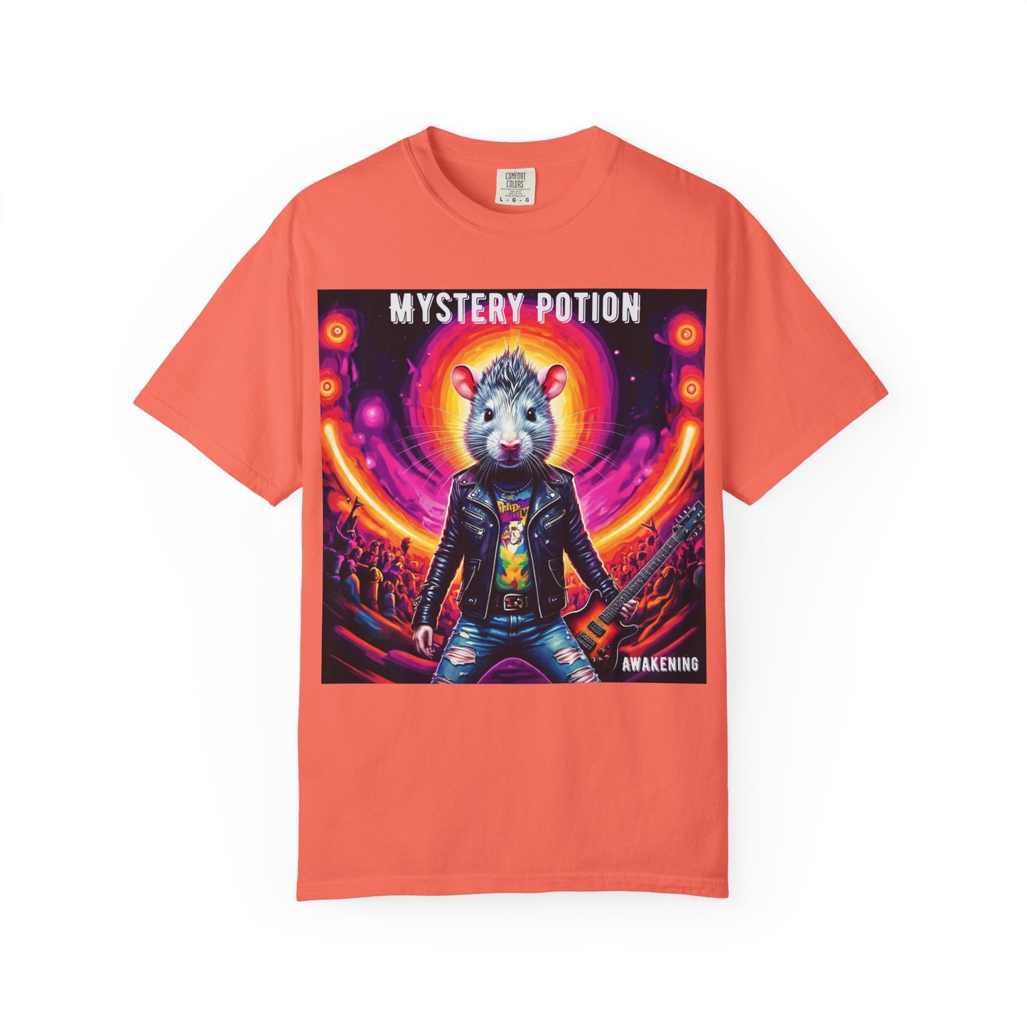 Mystical Hamster Graphic Tee | Unisex Edgy T-Shirt, Perfect for Festivals, Concerts, Gifts, Casual Wear, and Parties