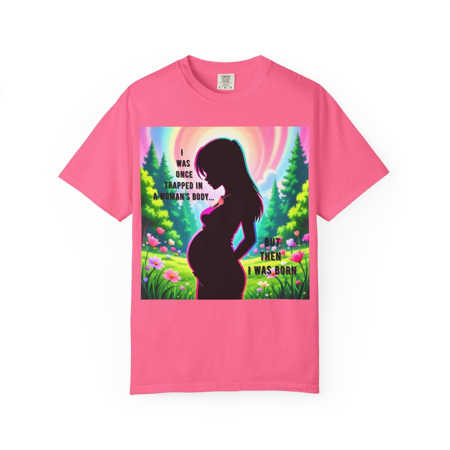 Maternity T-Shirt: I Was Once Trapped in Mom's Body, Pregnancy Gift, Baby Shower Shirt, Unisex Tee for Moms, Expecting Mothers