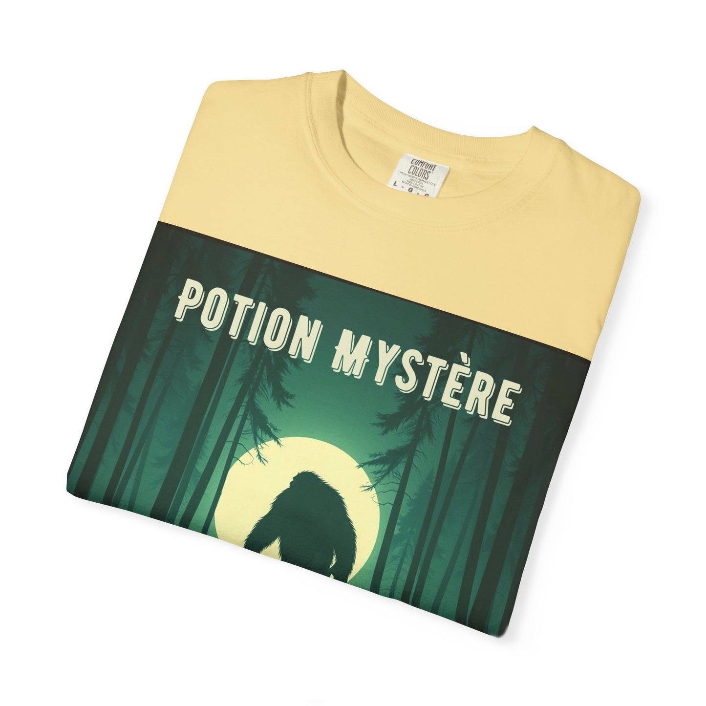 'Yeti' par Potion Mystère, Mysterious Yeti T-Shirt, Unisex Graphic Tee, Adventure Apparel, Gift for Explorers, Nature-Inspired Clothing for Sasquatch Lovers