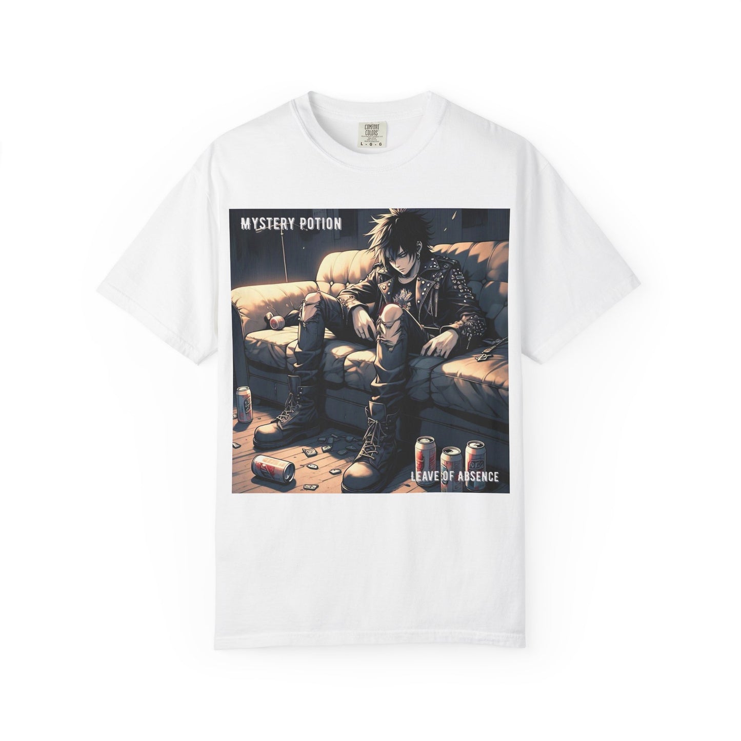 'Leave of Absence' by Mystery Potion Graphic T-Shirt, Unisex Casual Tee, Anime Merchandise, Gift for Fans, Streetwear Style