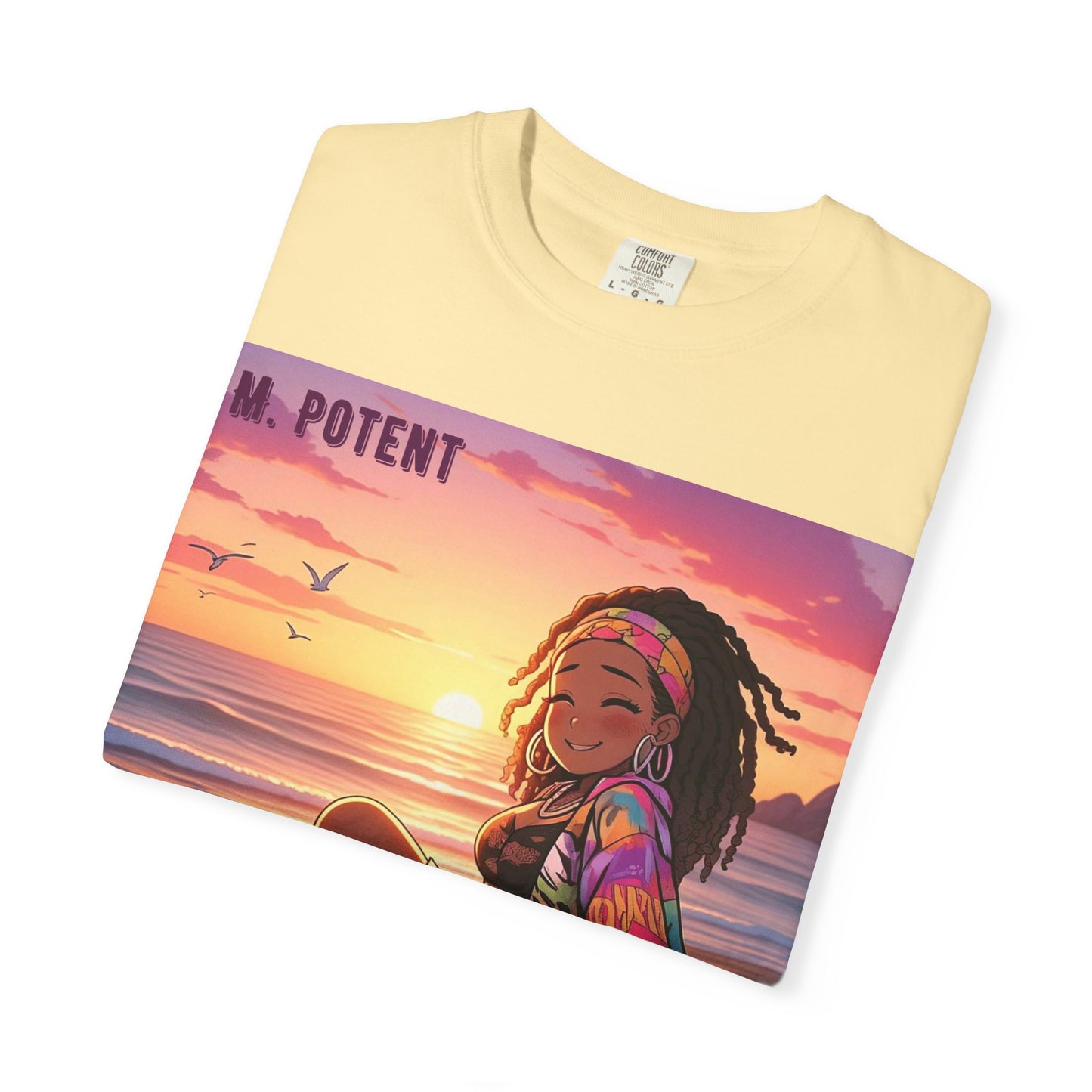 'Now You're Speaking My Language' by M. Potent, Beach Vibes Unisex Garment-Dyed T-shirt, Summer Apparel, Chill T-shirt, Vacation Wear, Perfect Gift for Sun Lovers, Graphic Tee