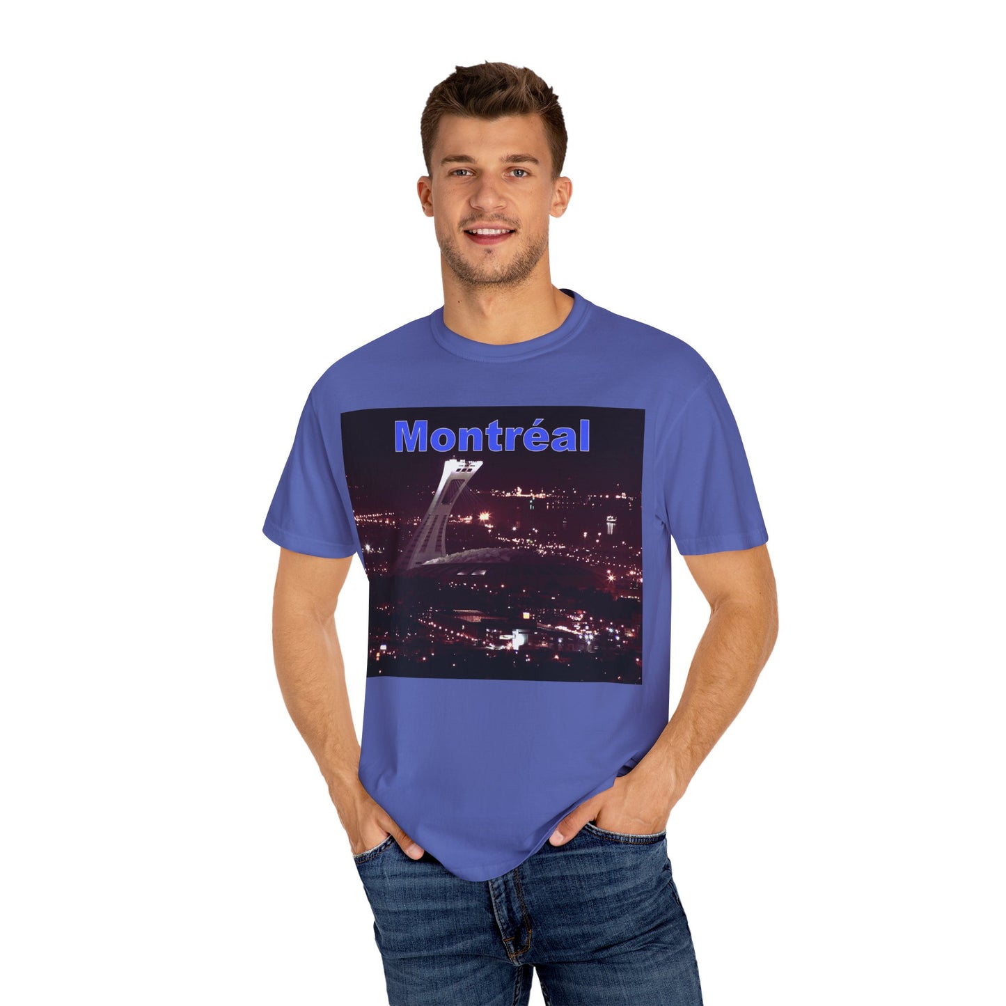 Montreal Night Skyline Unisex T-Shirt, City Love Tee, Travel Shirt, Gift for Her, Vintage Graphic Top