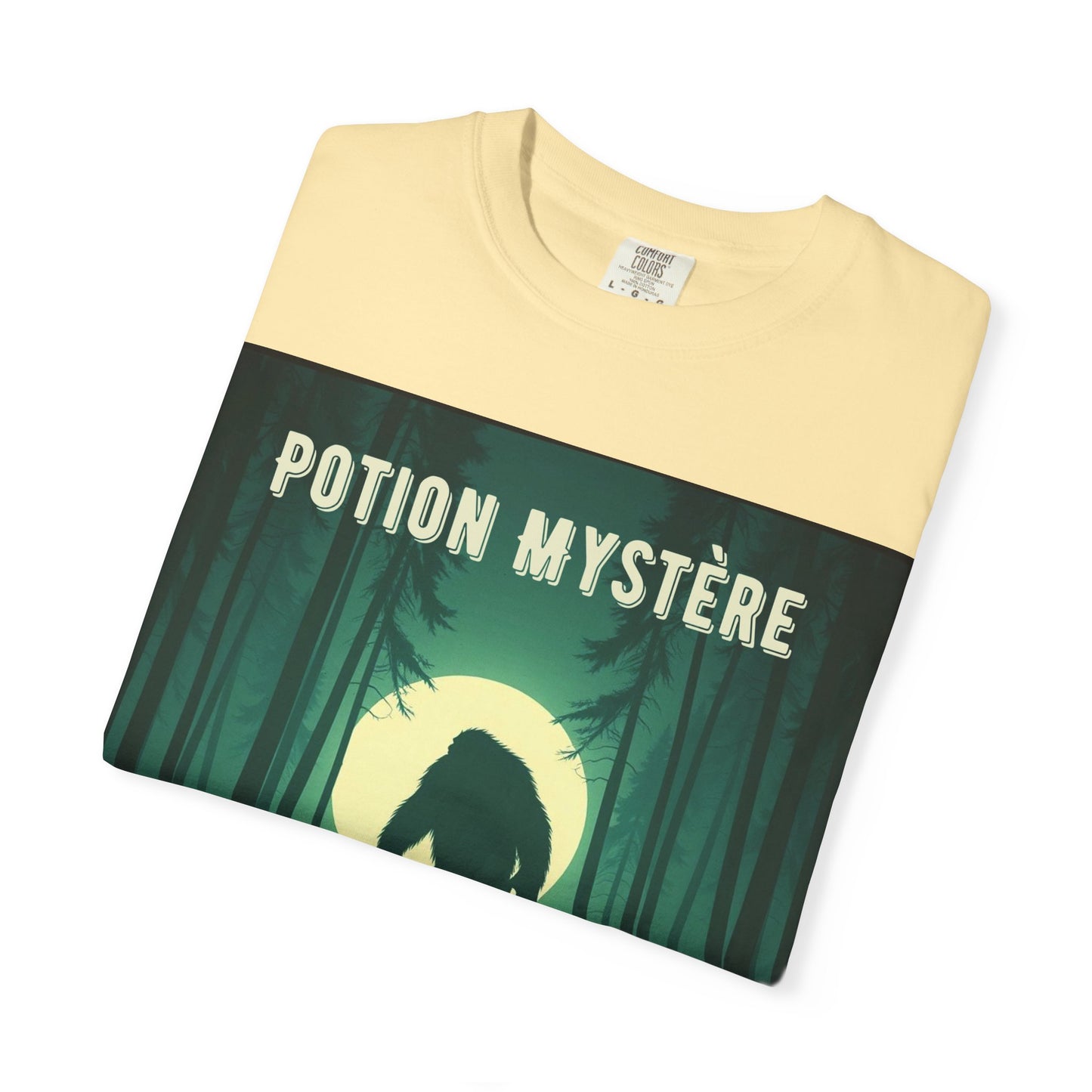 'Yeti' par Potion Mystère, Mysterious Yeti T-Shirt, Unisex Graphic Tee, Adventure Apparel, Gift for Explorers, Nature-Inspired Clothing for Sasquatch Lovers