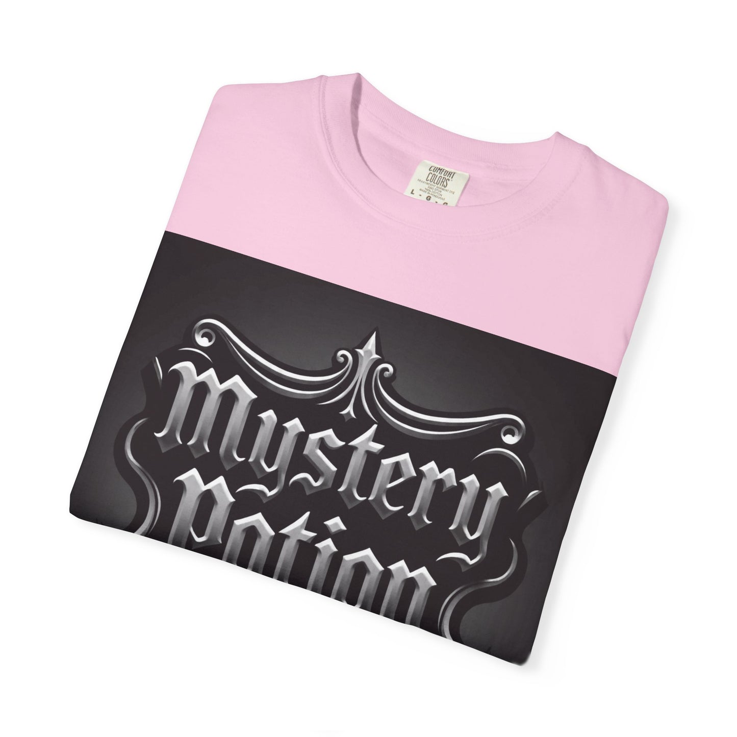 Mystery Potion Unisex Garment-Dyed T-shirt | Halloween Costume Shirt, Casual Wear, Themed Party Tee, Gift for Mystery Lovers