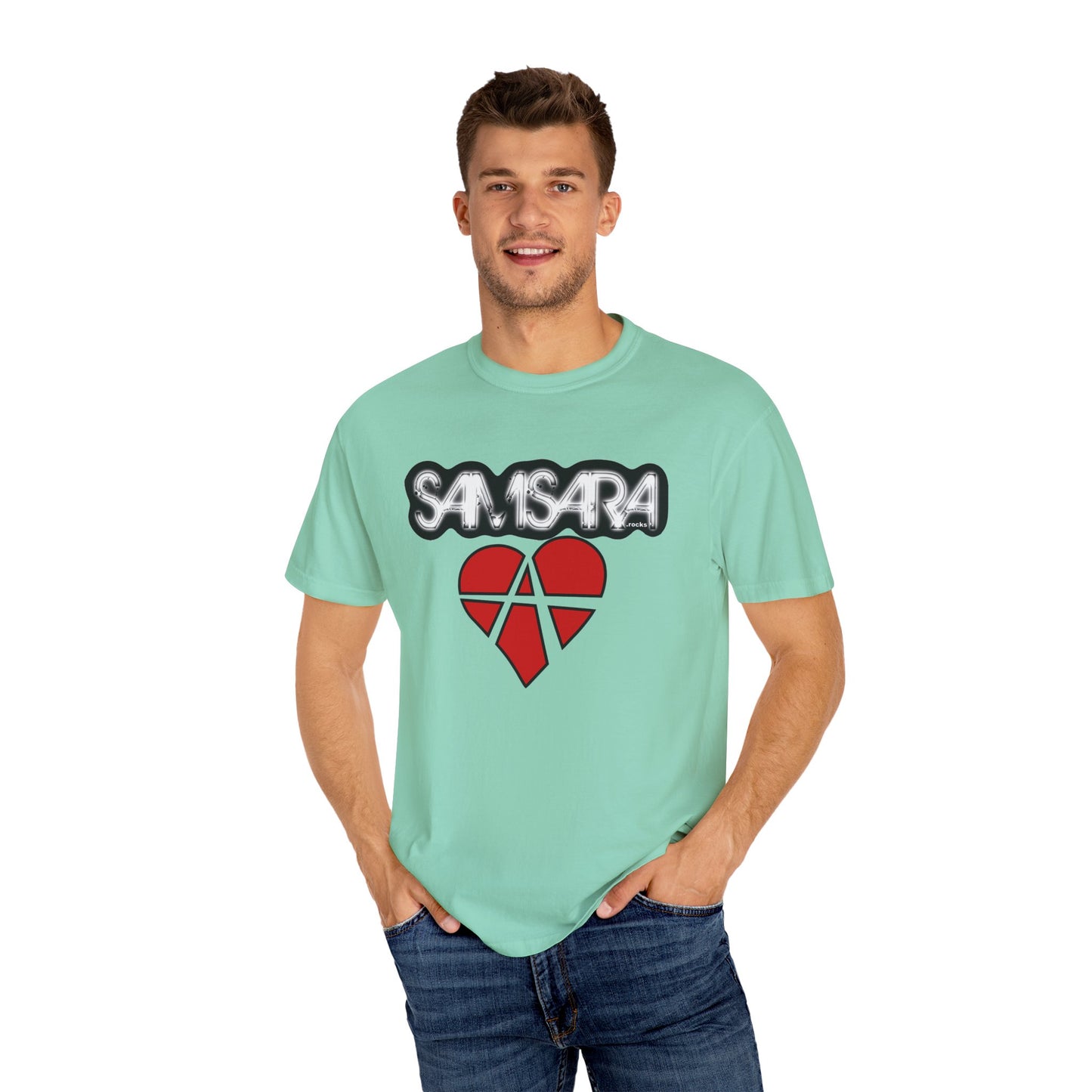 Samsara Unisex T-Shirt, Band Picture on back, Comfortable Graphic Shirt for Music Lovers, Perfect for Concerts, Gifts for Friends, Casual Wear, Street Style