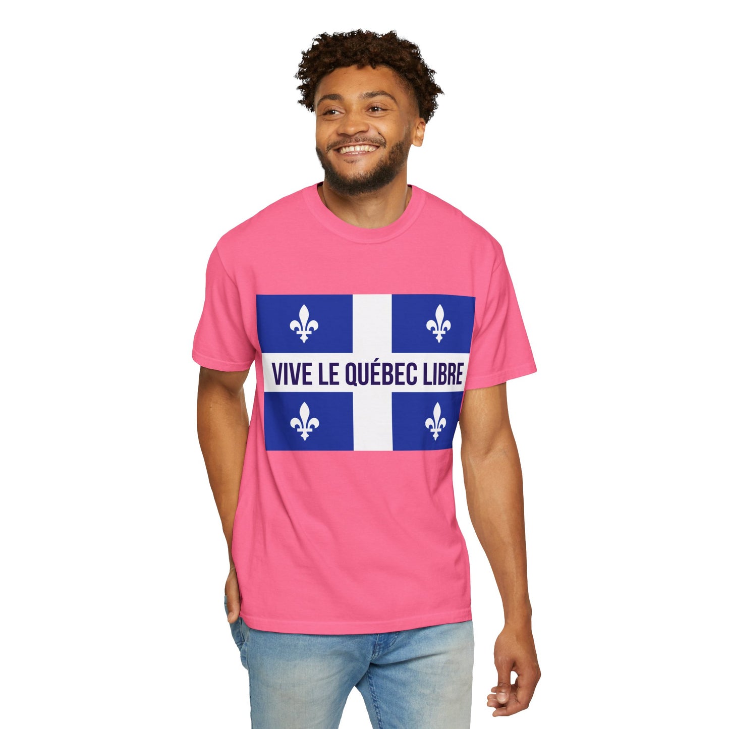 Vive le Québec Libre T-Shirt, Unisex Garment-Dyed Tee for Patriotic Celebrations, Canadian Pride Shirt, Quebec Independence Day [...]
