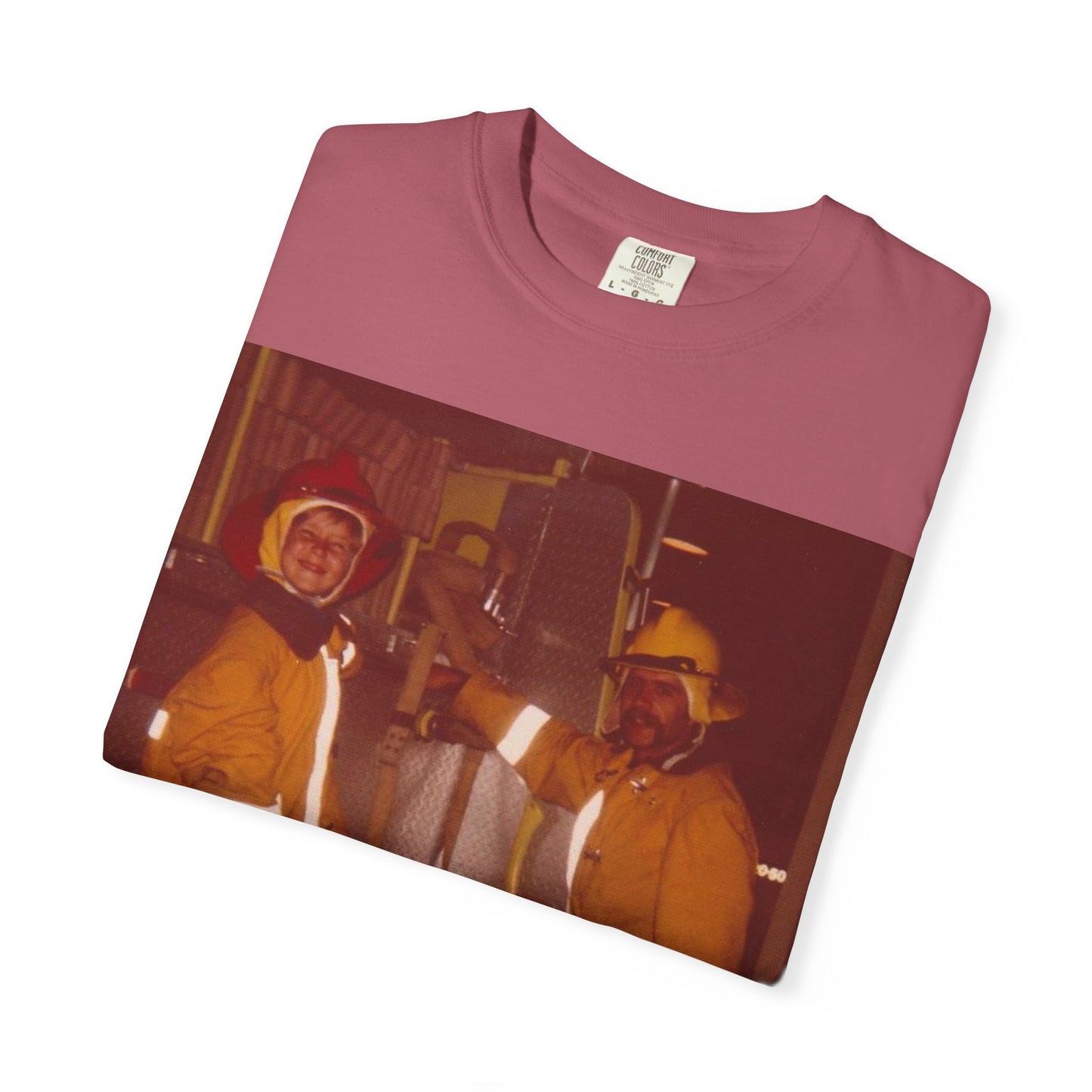 Vintage Firefighter T-Shirt, Unisex Garment-Dyed Tee, Retro Fire Rescue Shirt, Firefighter Gifts, Hero Tribute Apparel