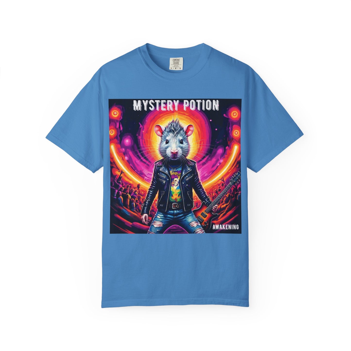 Mystical Hamster Graphic Tee | Unisex Edgy T-Shirt, Perfect for Festivals, Concerts, Gifts, Casual Wear, and Parties