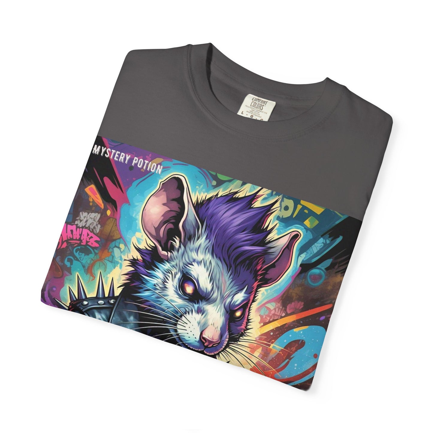 Punk Rock Rodent T-Shirt, Unisex Graphic Tee, Edgy Casual Wear, Alternative Fashion, Gift for Music Lovers, Festival Apparel