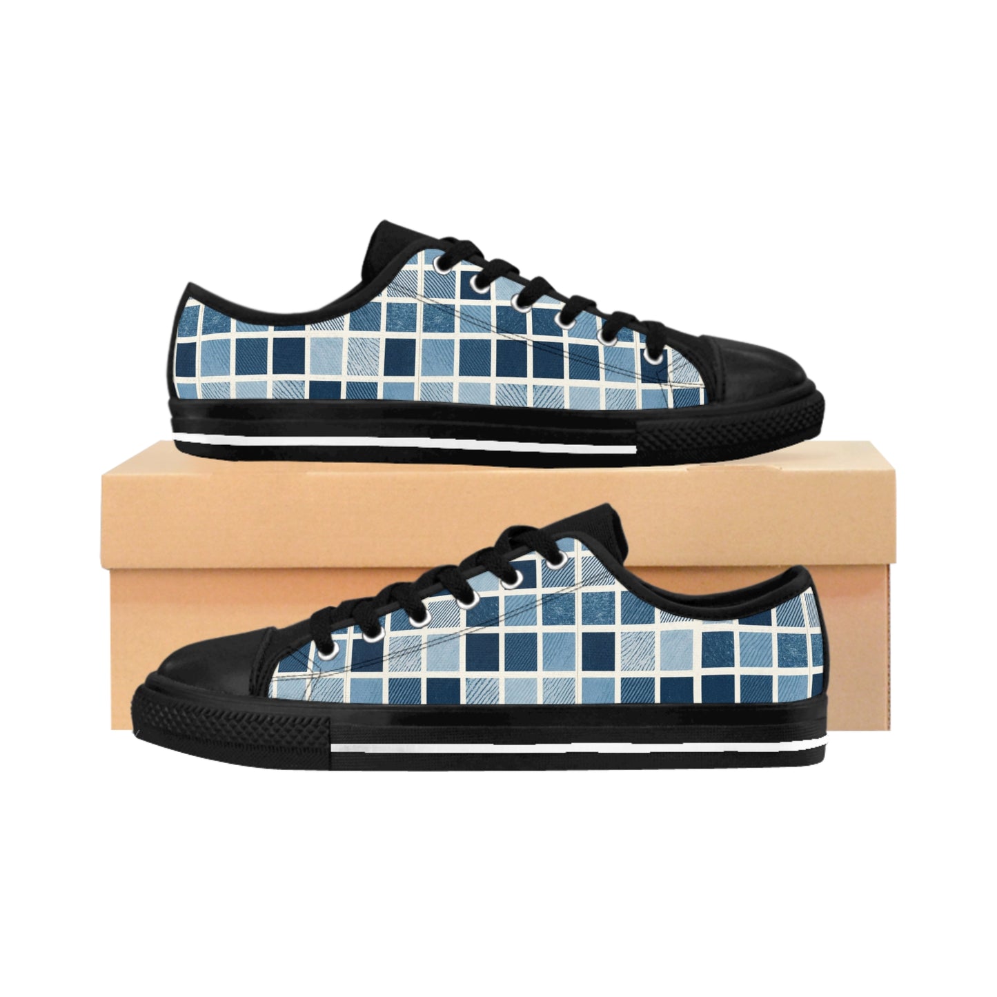 Stylish Luxury Motifed Checkered Men's Sneakers, Trendy Footwear for Casual Wear, Unique Pattern Shoes, Great for Gifting, Everyday Sneakers
