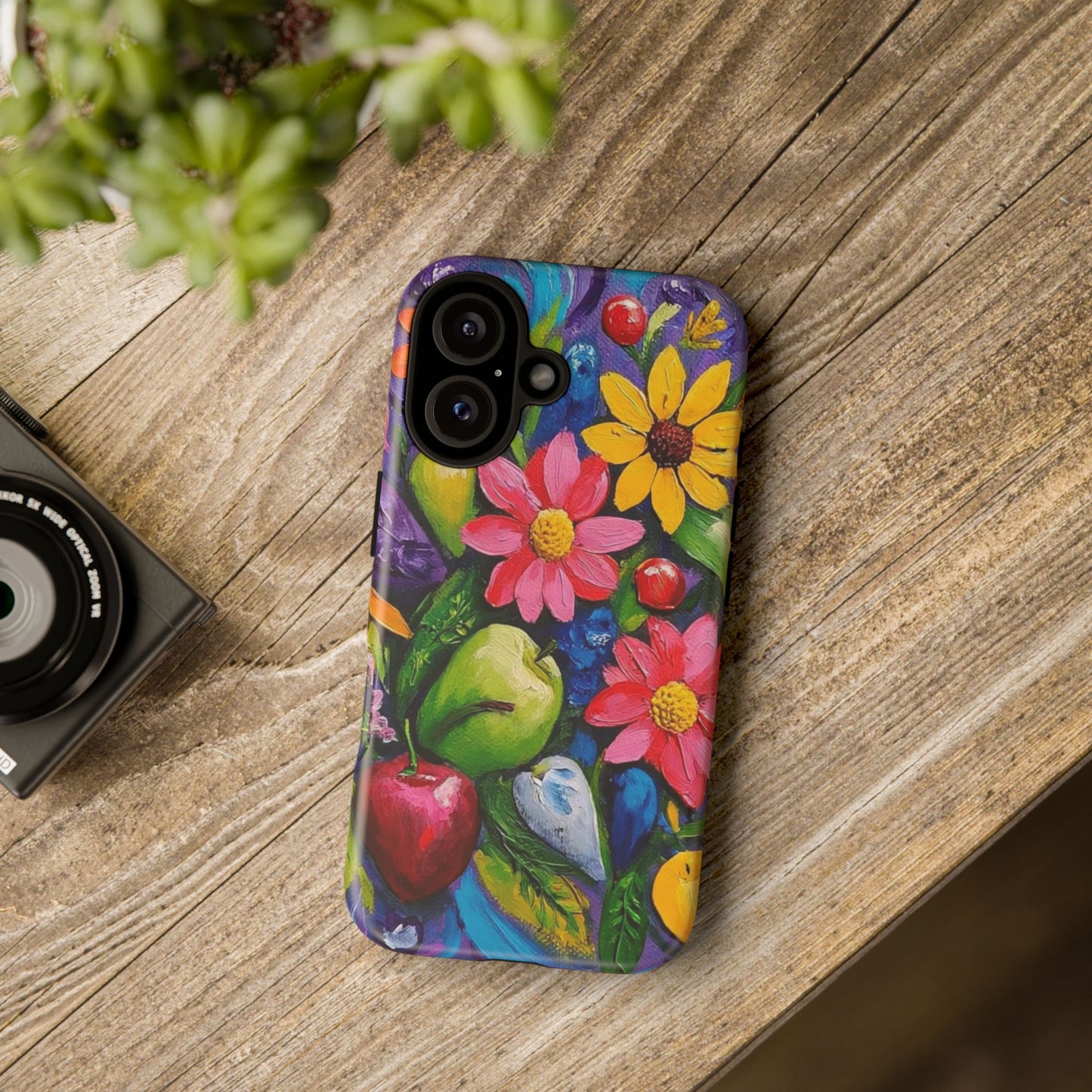 Flower to the Power of Fruit Tough Cases, vibrant, colorful floral and culinary beauty and classy