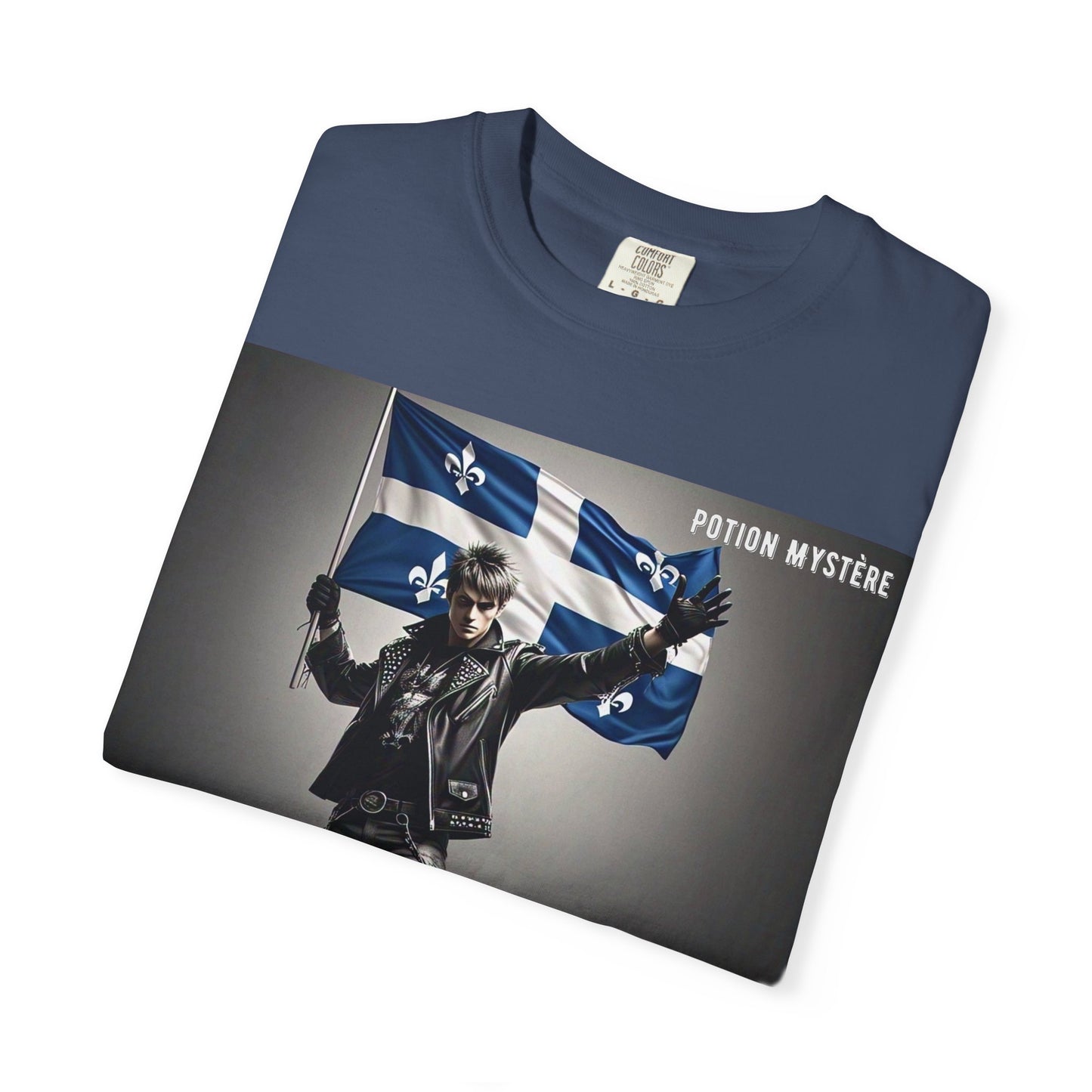 Vibrant Unisex Garment-Dyed T-Shirt, Cozy Casual Wear, Perfect Gift for Men & Women, Statement Tee for Quebec Patriotic Celebrations