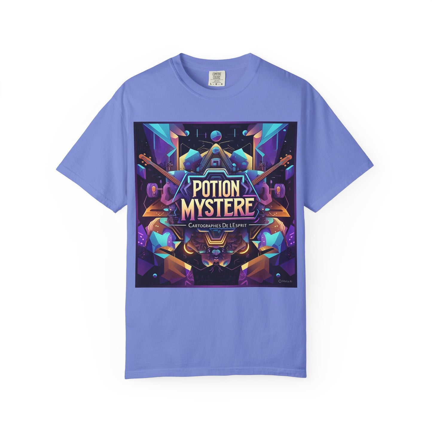 Potion Mystere Graphic Tee, Artistic Unisex Shirt, Handmade Gift, Festival Apparel, Unique Art T-shirt