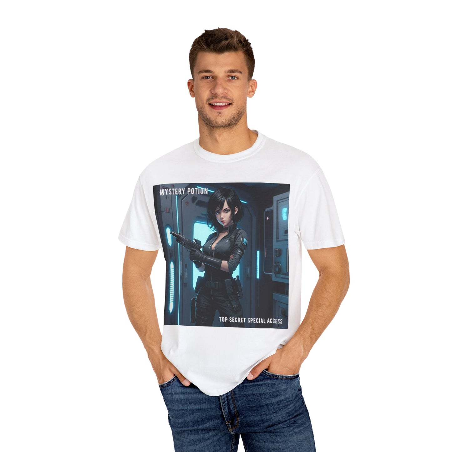 Mystery Potion Graphic Tee, Gamer T-Shirt, Unisex Clothing, Casual Wear, Birthday Gift, Top Secret Access Shirt