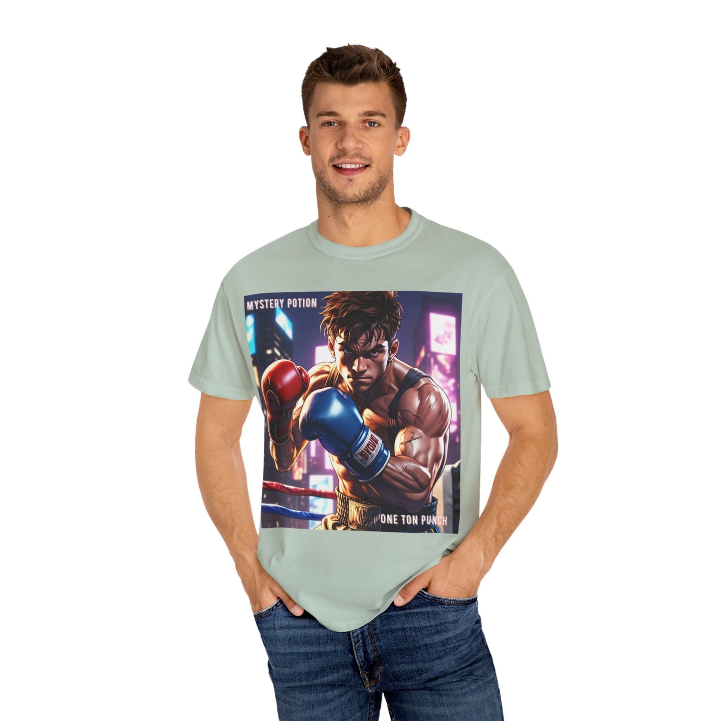 'One Ton Punch' by Mystery Potion, Boxer T-Shirt, Unisex Graphic Tee, Gift for Gamers, Vintage Style Shirt, Cool Casual Wear, Streetwear Fashion