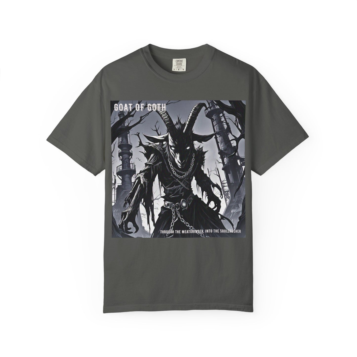 Gothic Graphic T-Shirt, Goat of Goth Tee, Unisex Casual Wear, Alternative Streetwear, Edgy Apparel for Fans, Perfect Gift for Halloween