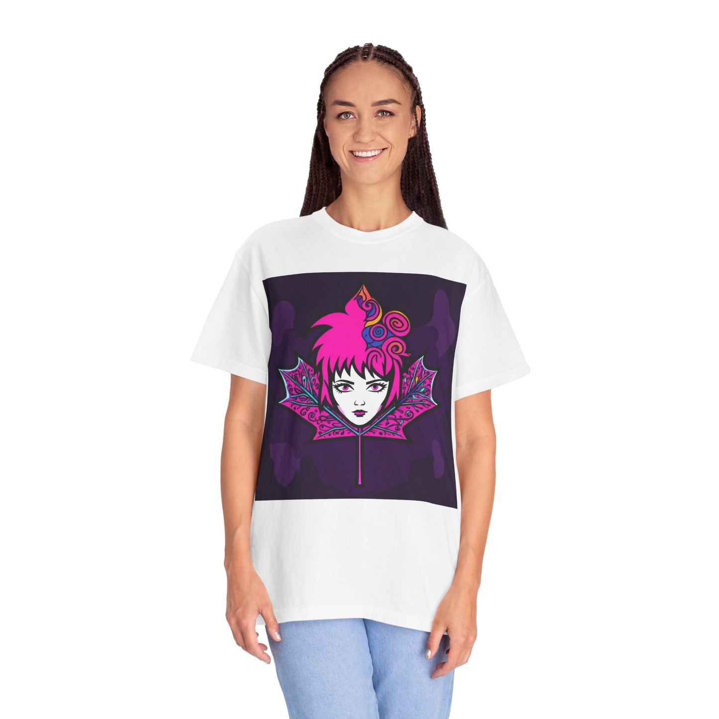 Emily The Maple Leaf Vibrant Graphic Tee: Retro Pop Art T-Shirt, Unique Gift, Casual Wear, Festival Fashion, Fun Style, Unisex Apparel