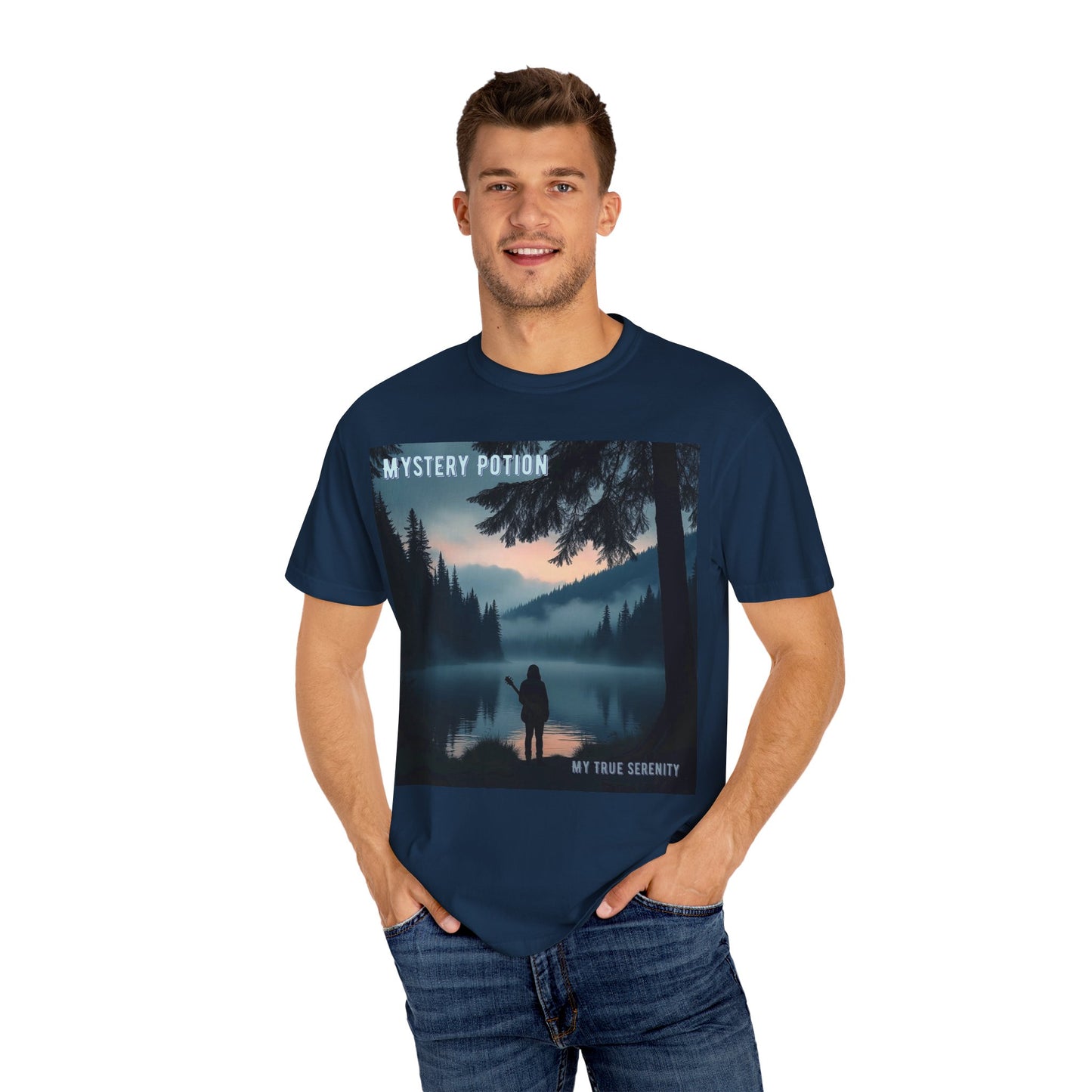 'My True Serenity' by Mystery Potion Unisex T-Shirt | Nature Lover Gift, Outdoor Adventure Tee, Casual Everyday Wear, Unique Graphic Shirt, Cozy and Stylish