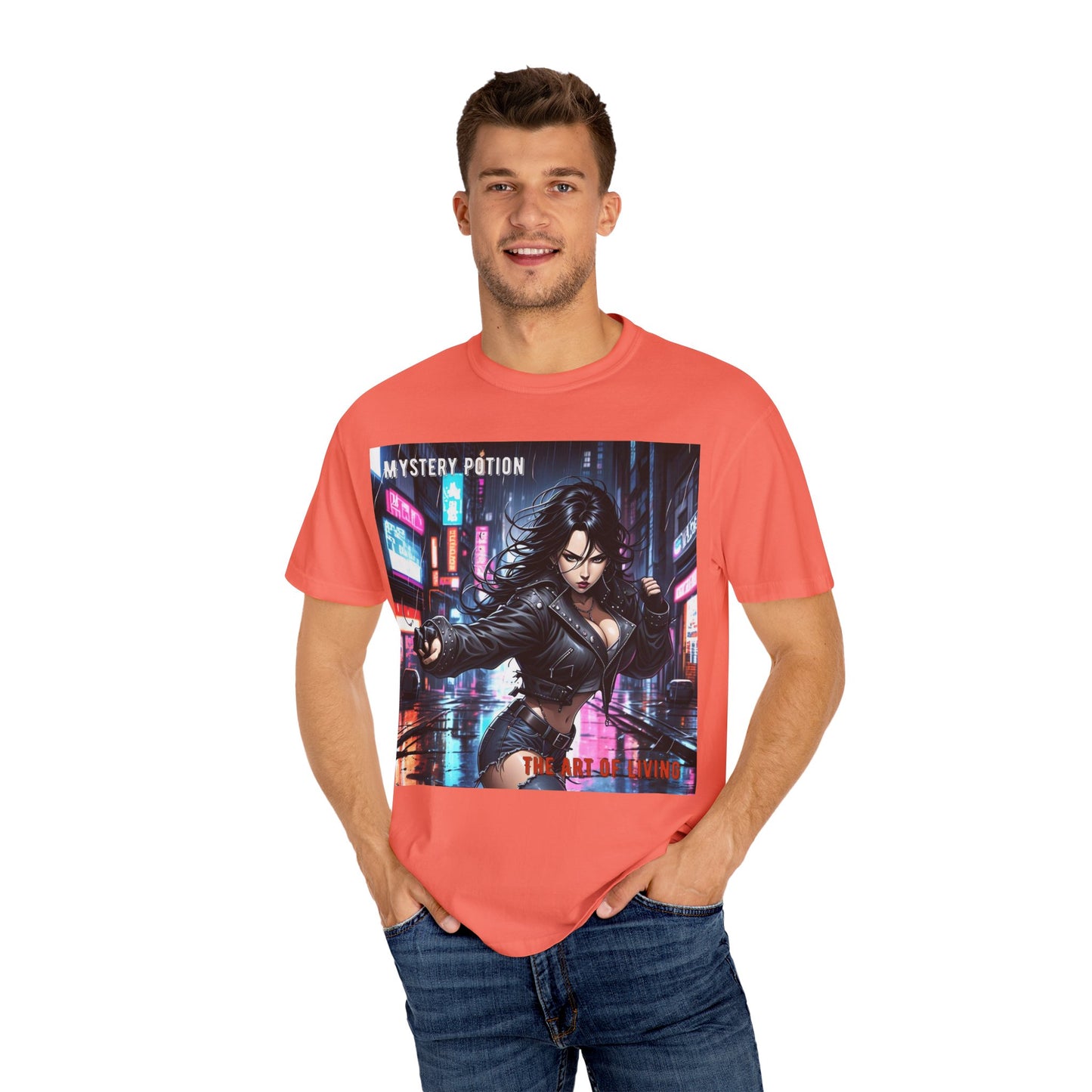 Mystery Potion Art Of Living Graphic T-Shirt, Cool Unisex Tee, Urban Style Apparel, Casual Streetwear, Gift for Gamers, Graphic Tee for Events