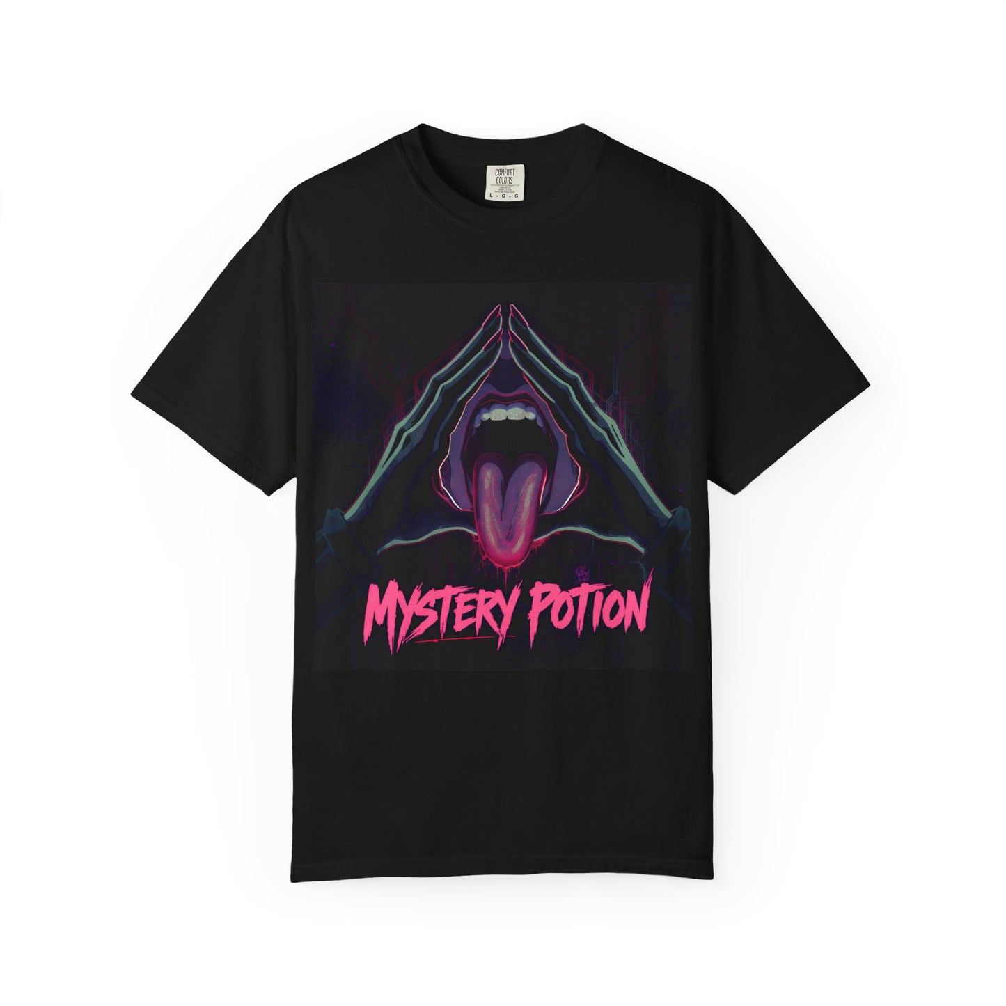 Mystery Potion Graphic Tee, Unisex T-Shirt for Festivals, Gift for Friends, Retro Vibes, Statement Shirt