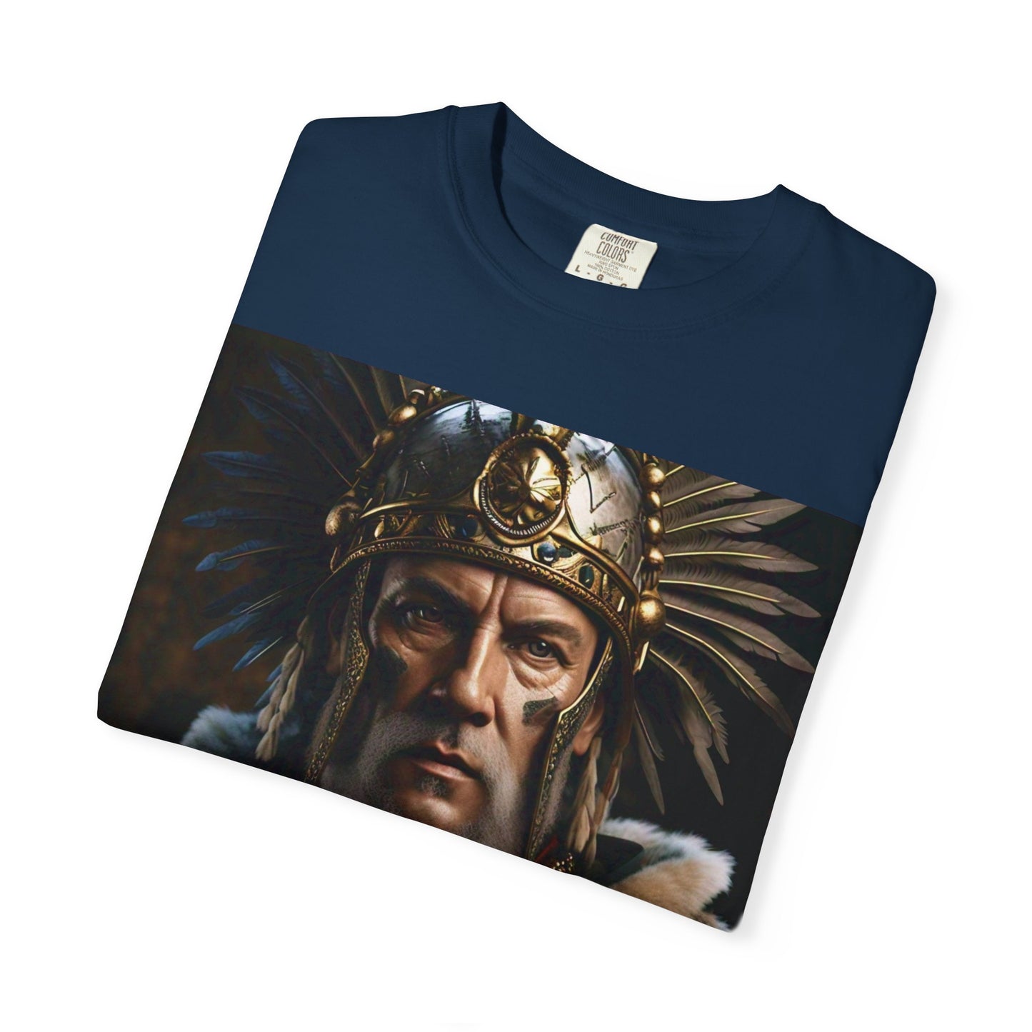 Warrior Spirit Garment-Dyed T-Shirt, Vintage Tee, Unisex Fashion, Gift for Him, Casual Wear, Graphic Top, Everyday Style