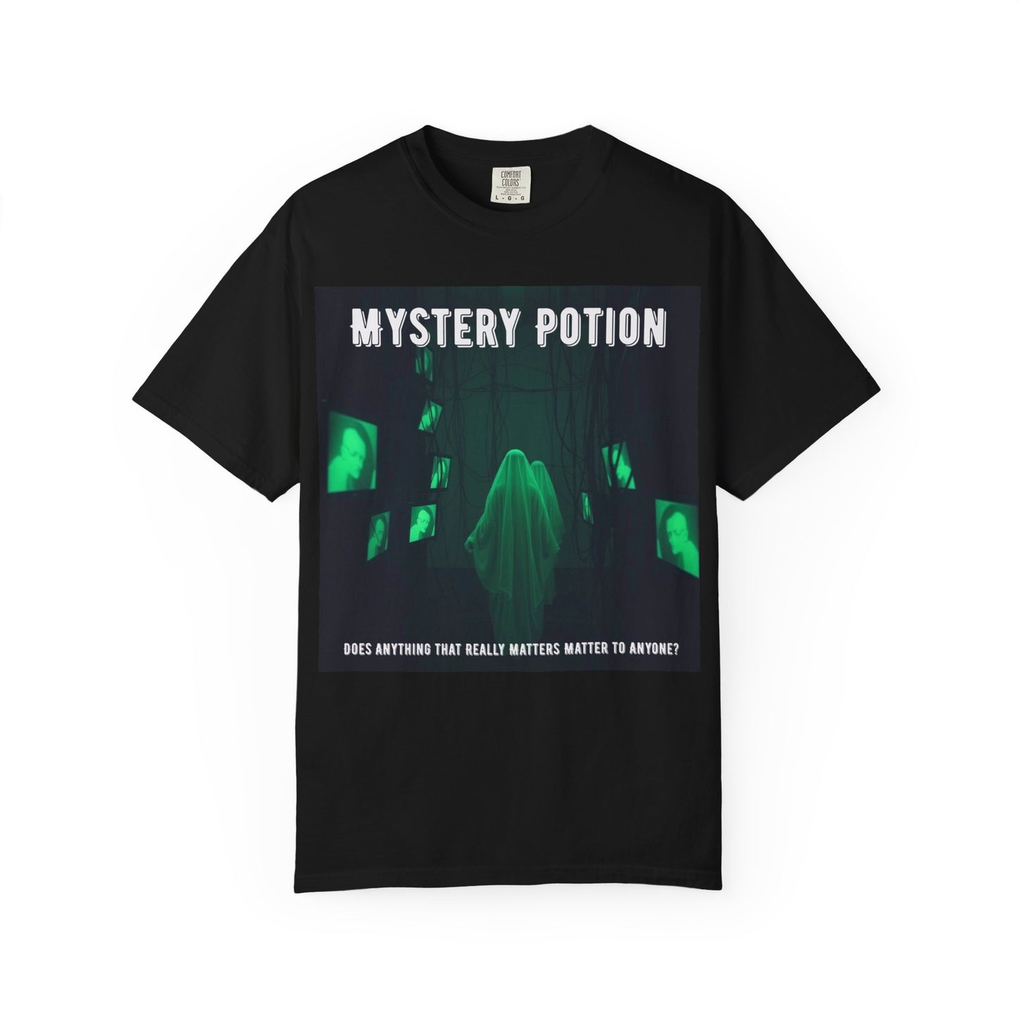 Mystery Potion Unisex T-Shirt | Ghostly Vibe | Perfect for Halloween, Gifts, or Casual Wear, Unique Tee, Spooky Apparel, Graphic Shirt