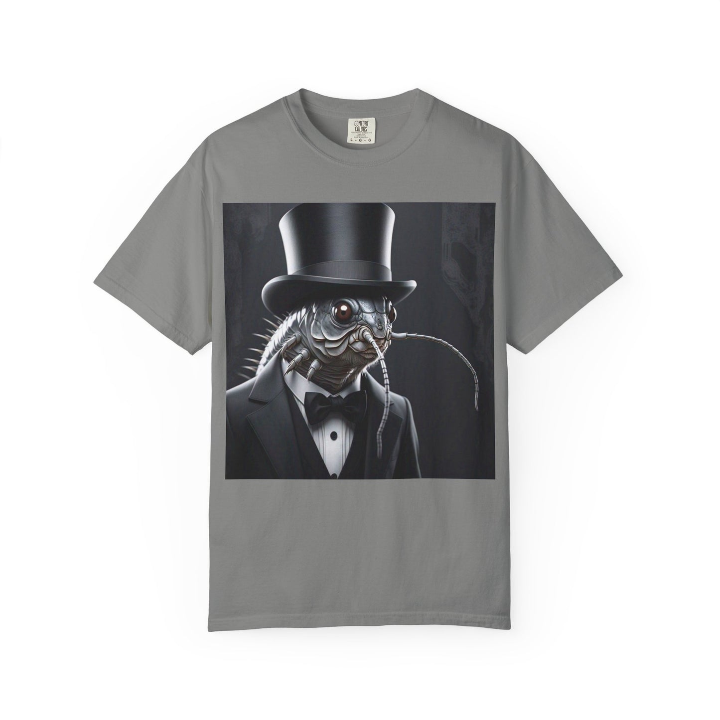 Whimsical Silver Fish Gentleman T-shirt | Fun Gift for Aquatic Lovers, Unique Humor Shirt, Casual Wear, Creative Outfit