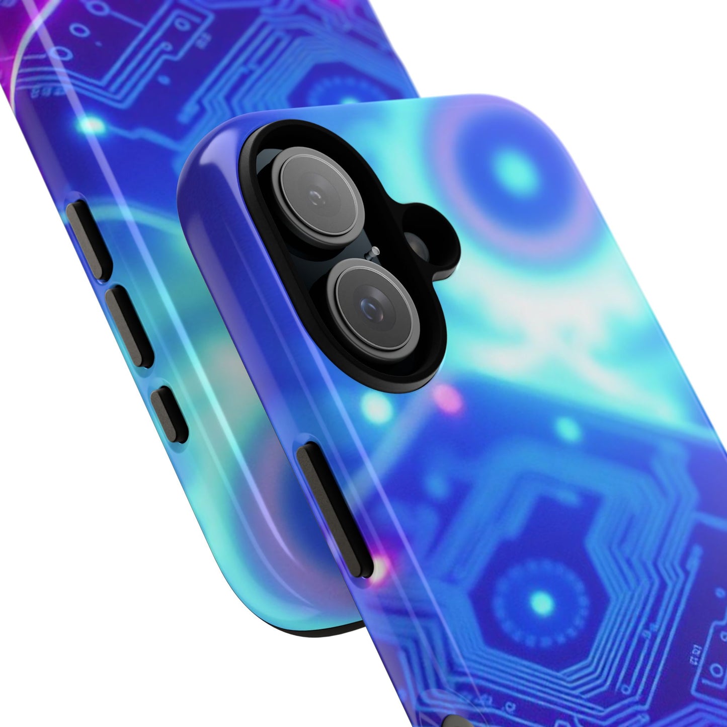 Electronics-Inspired Phone Case, Tough Cases for Tech Enthusiasts, Vibrant Tech Designs, Unique Gift for Gadget Lovers, Abstract [...]