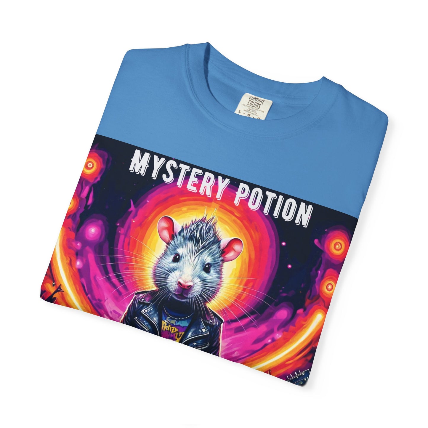 Mystical Hamster Graphic Tee | Unisex Edgy T-Shirt, Perfect for Festivals, Concerts, Gifts, Casual Wear, and Parties
