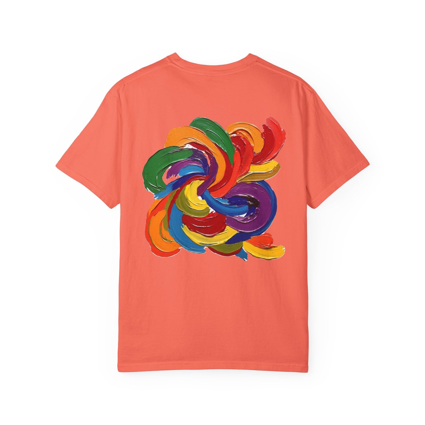 Colorful Swirl Unisex T-Shirt, Vibrant Art Tee, Casual Wear, Gift for Artists, Statement Shirt, Summer Outfit